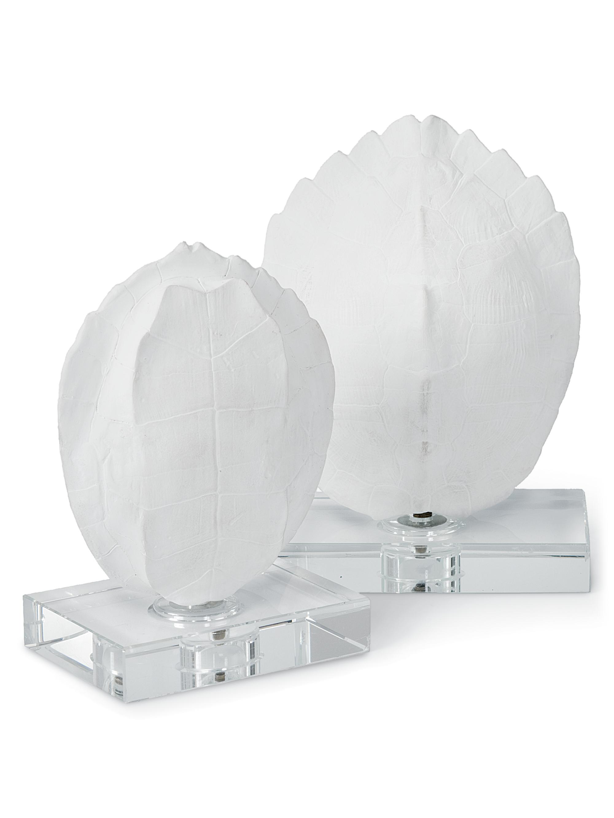 Regina Andrew Small 2-Piece Turtle Shells On Crystal Sculpture Set