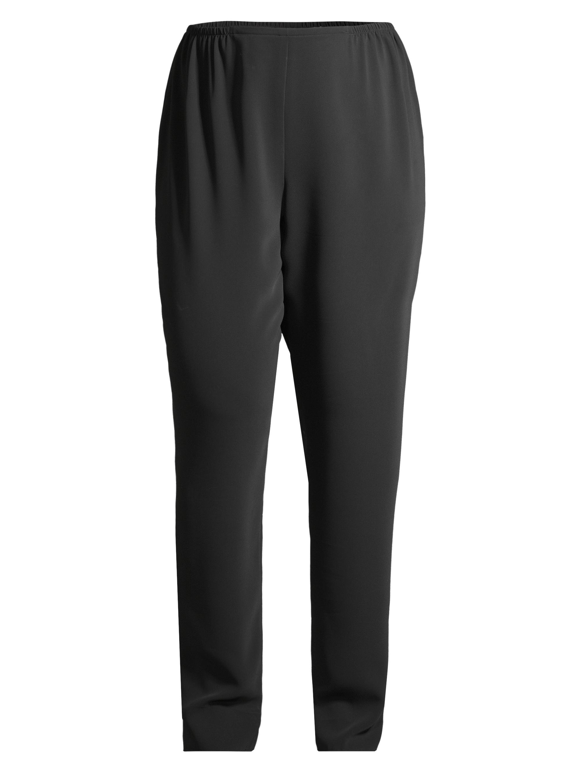 Caroline Rose Women's Suzette Crepe Straight Pants - Black | Thumbnail 7