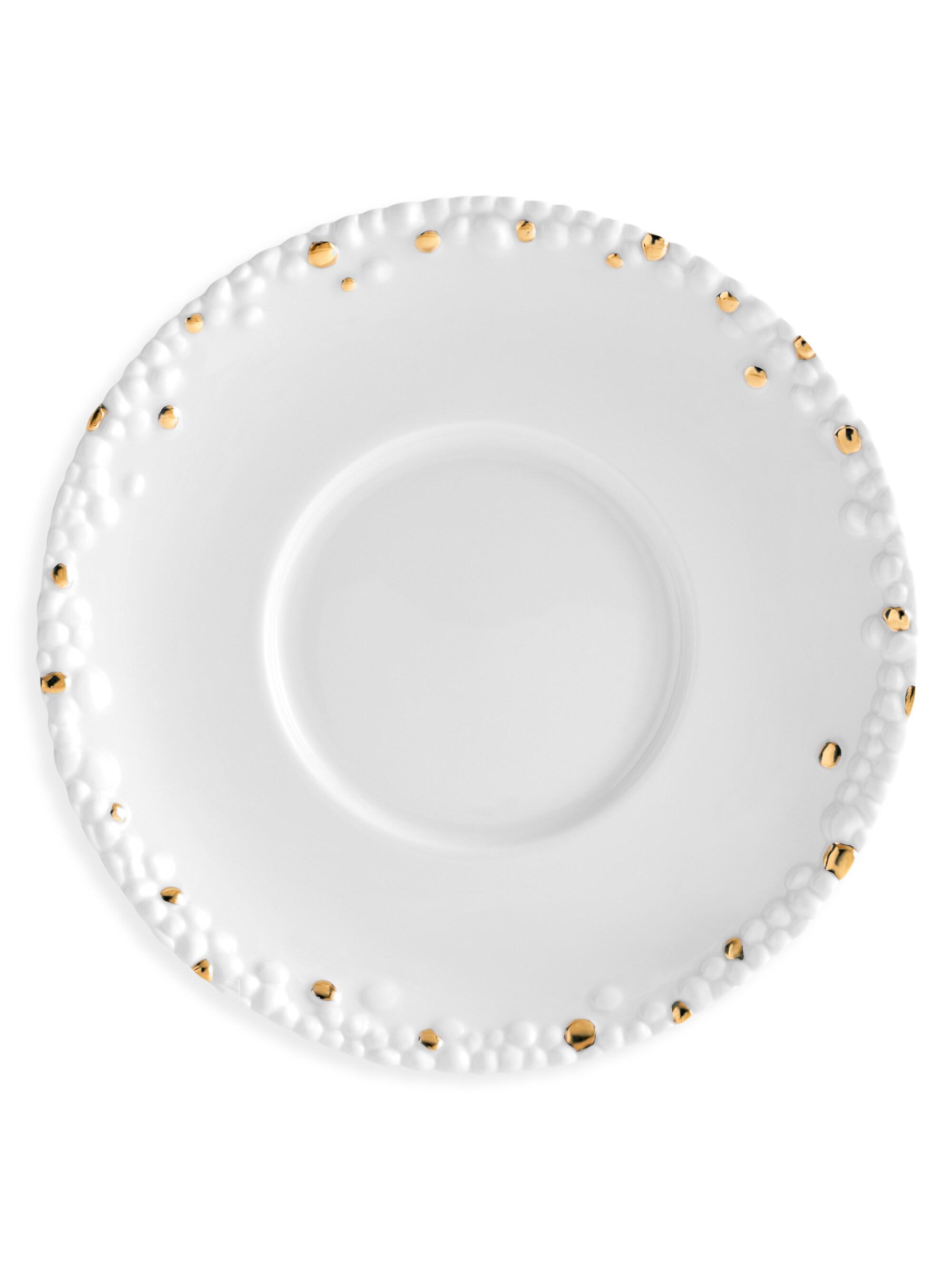 L'Objet Haas Mojave 24K Gold & Porcelain Saucer
