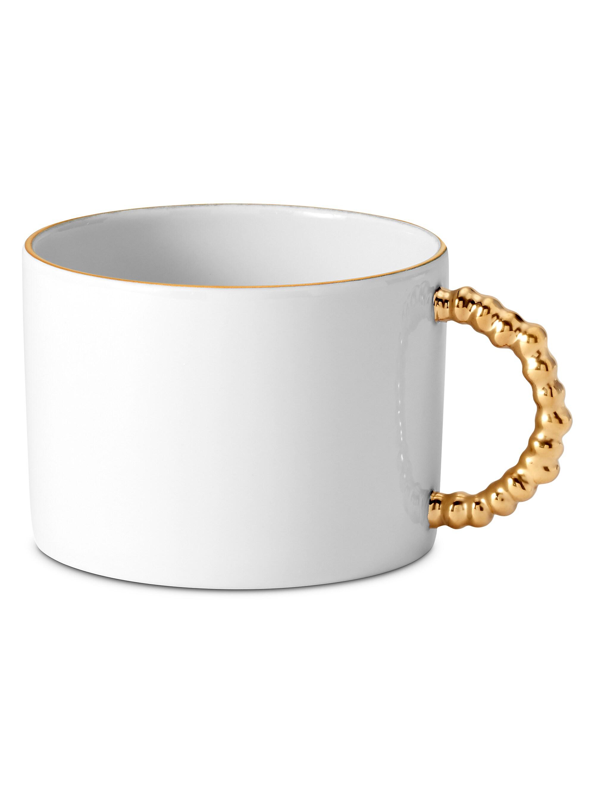 L'Objet Haas Mojave 24K Gold & Porcelain Tea Cup
