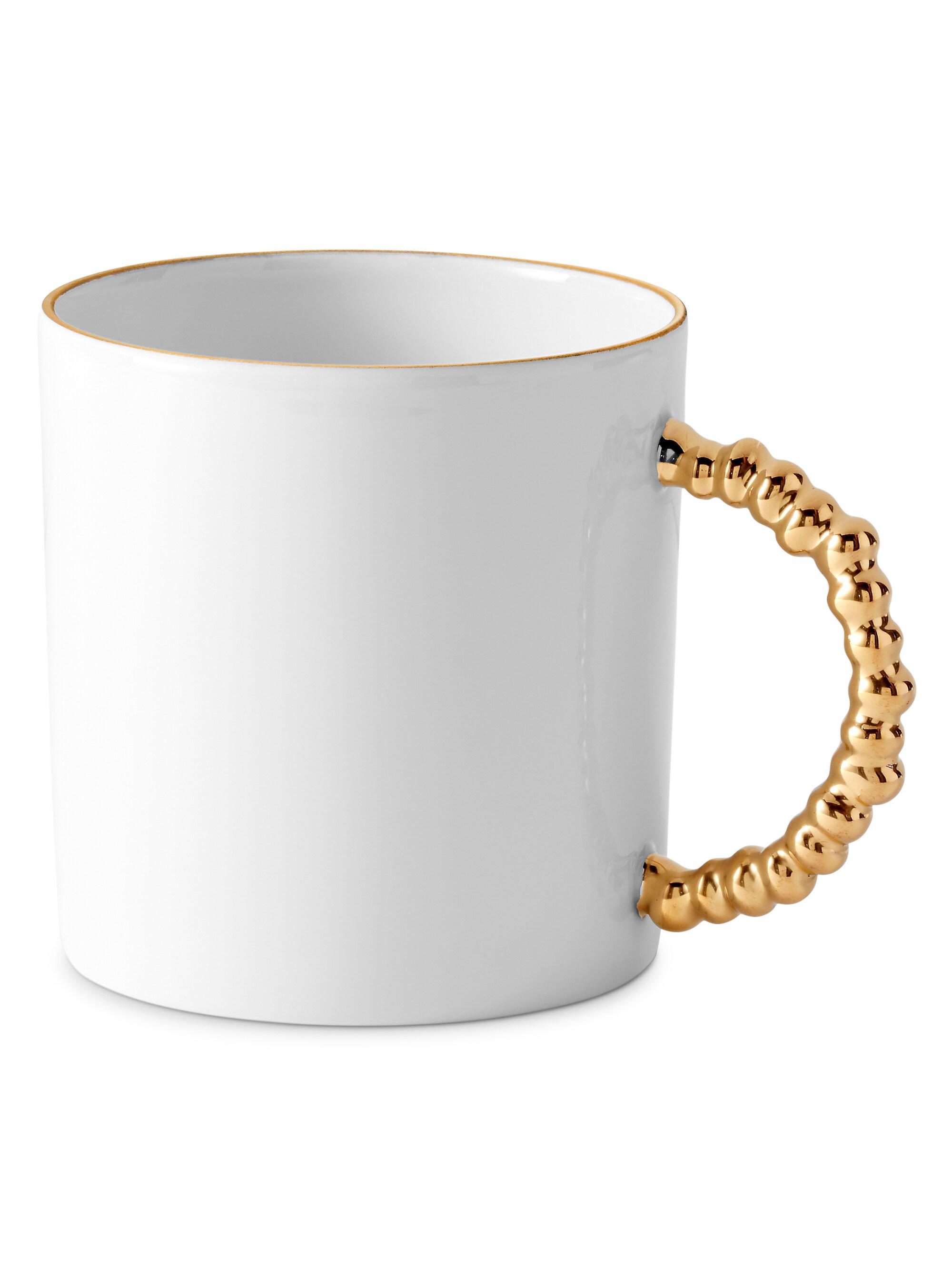 L'Objet Haas Mojave 24K Gold Gold & Porcelain Mug