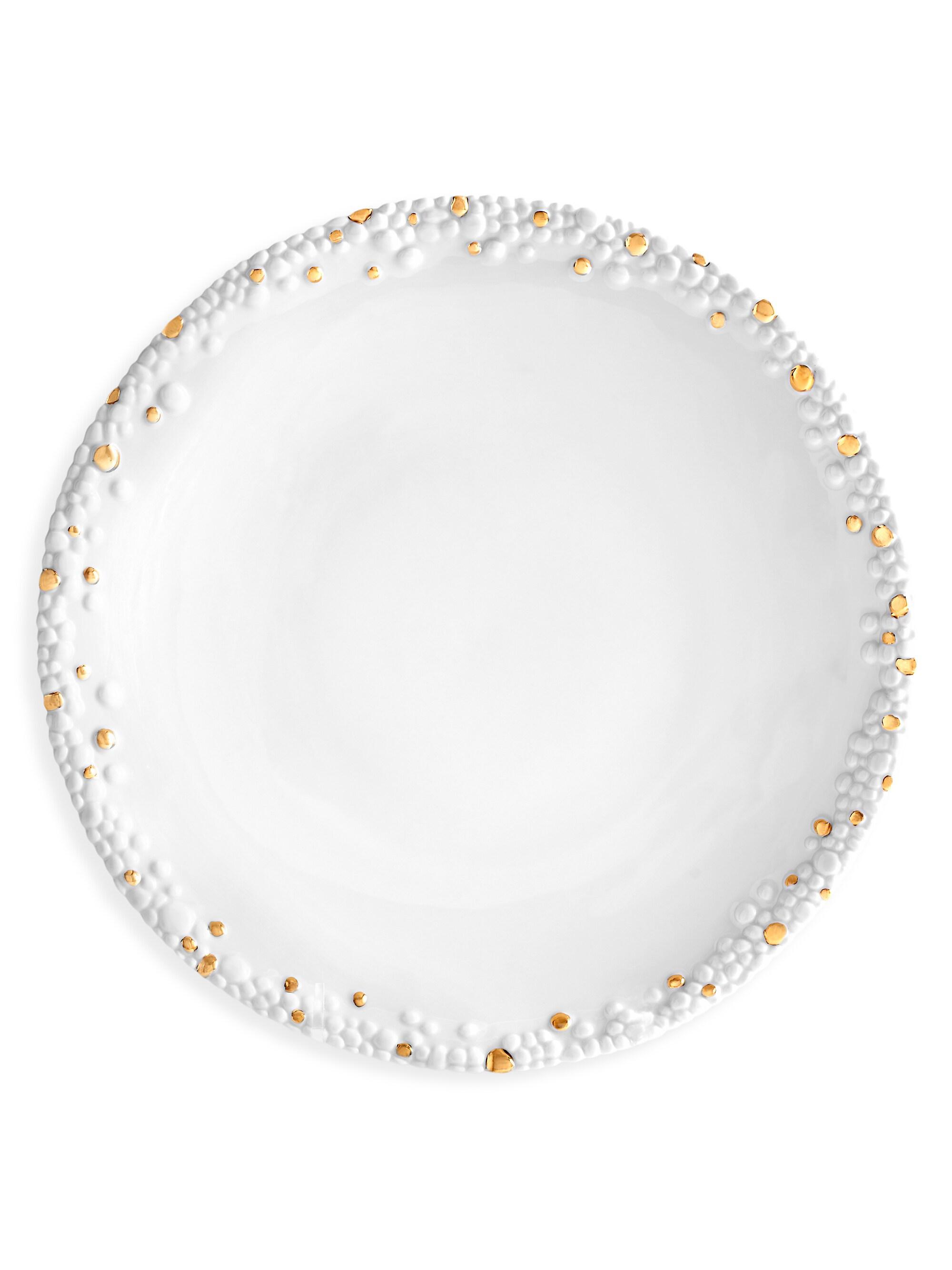 L'Objet Haas Mojave 24K Gold & Porcelain Dinner Plate