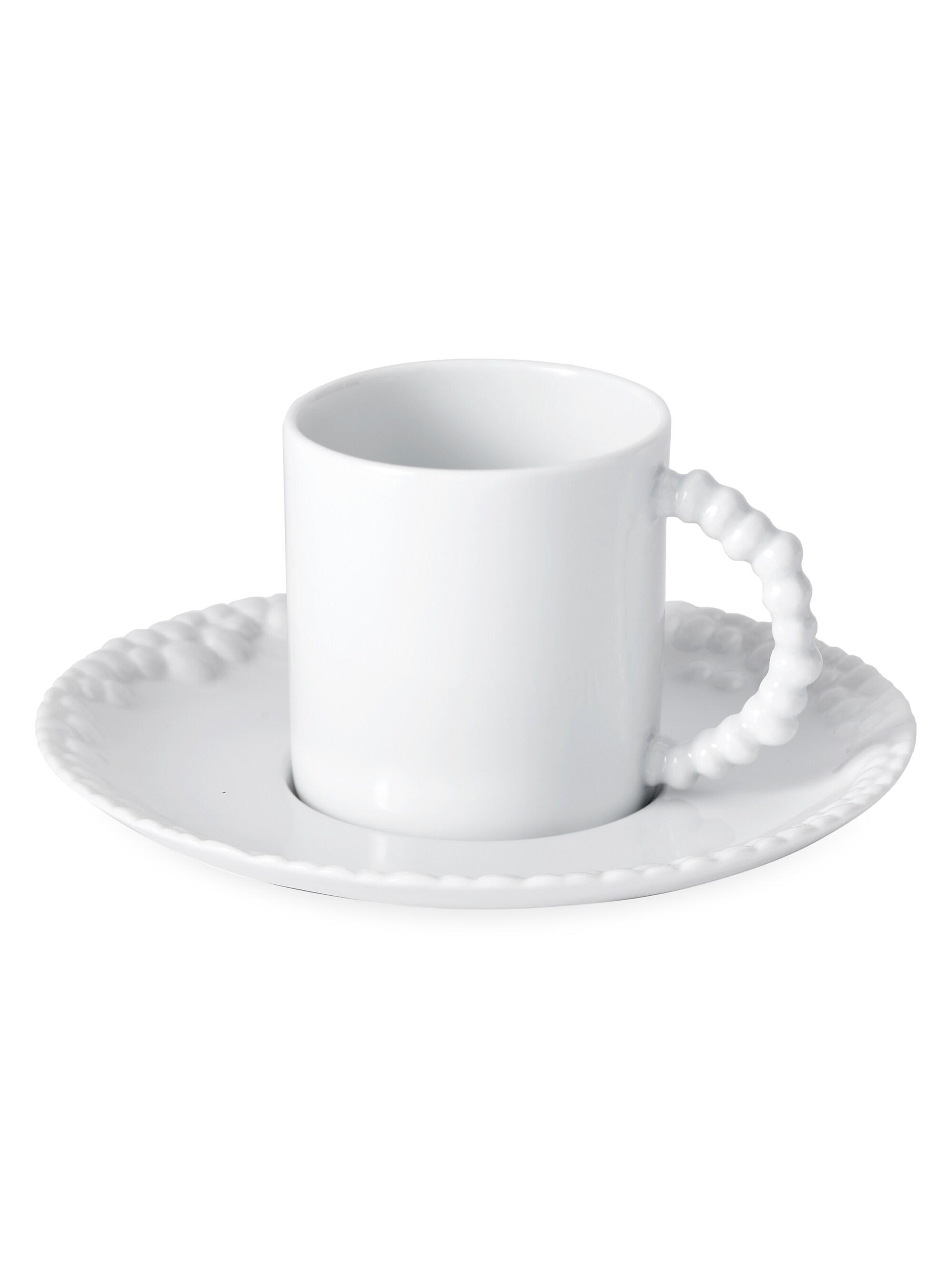 L'Objet Haas 2-Piece Mojave Porcelain Espresso Cup & Saucer Set