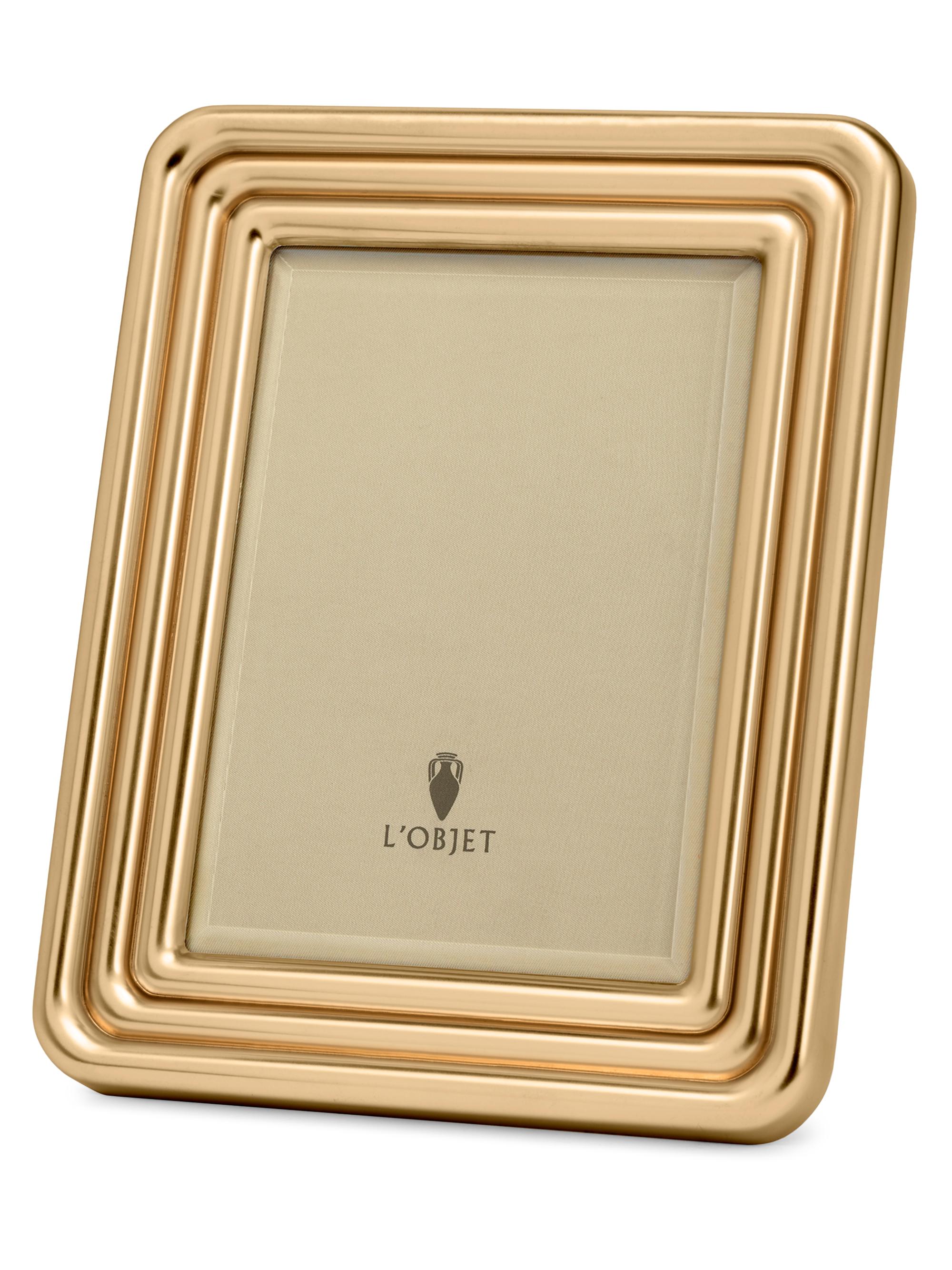 L'Objet Concorde Metallic Picture Frame 4 x 6