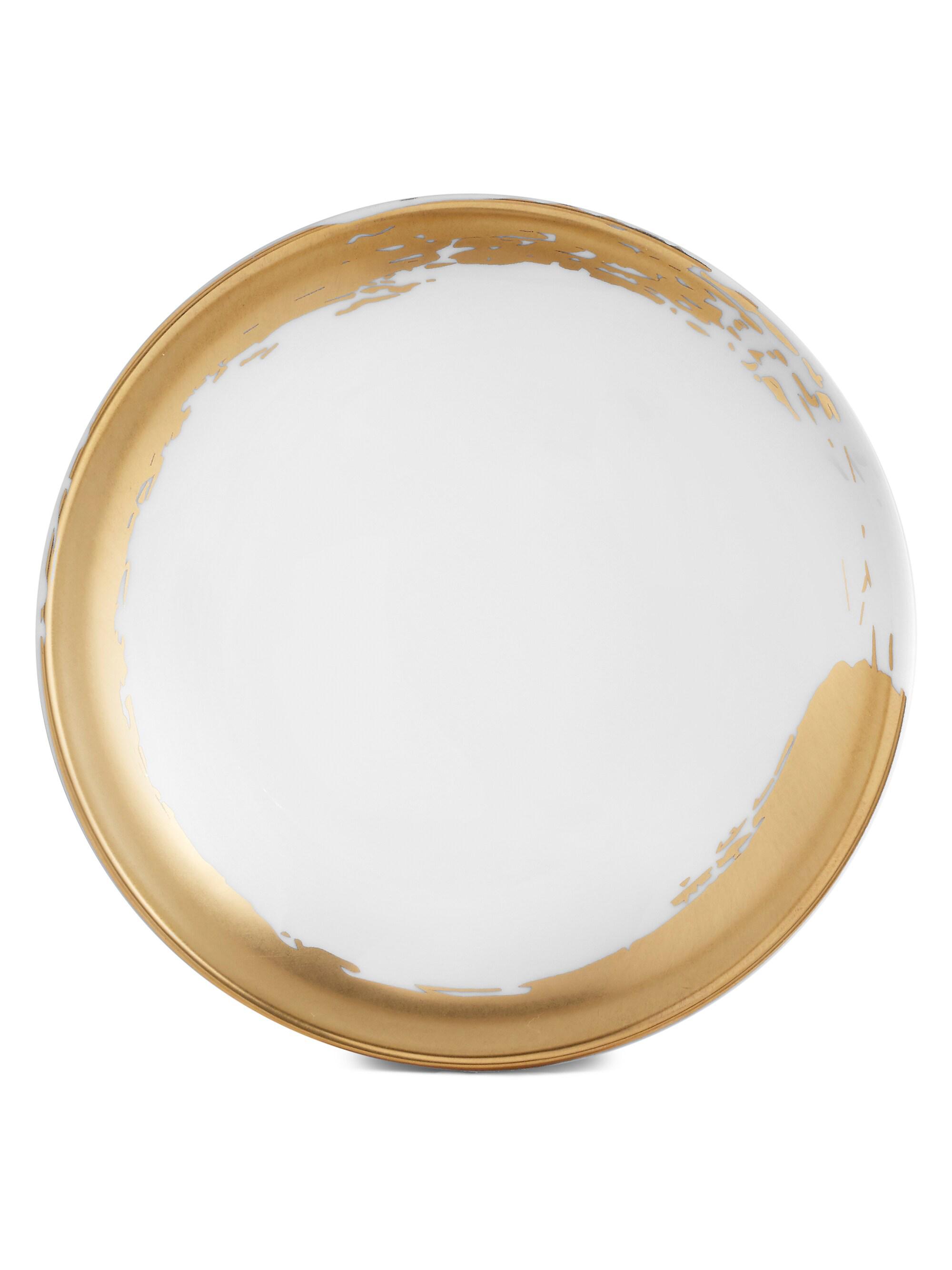 L'Objet Zen Small 24K Gold & Porcelain Round Tray