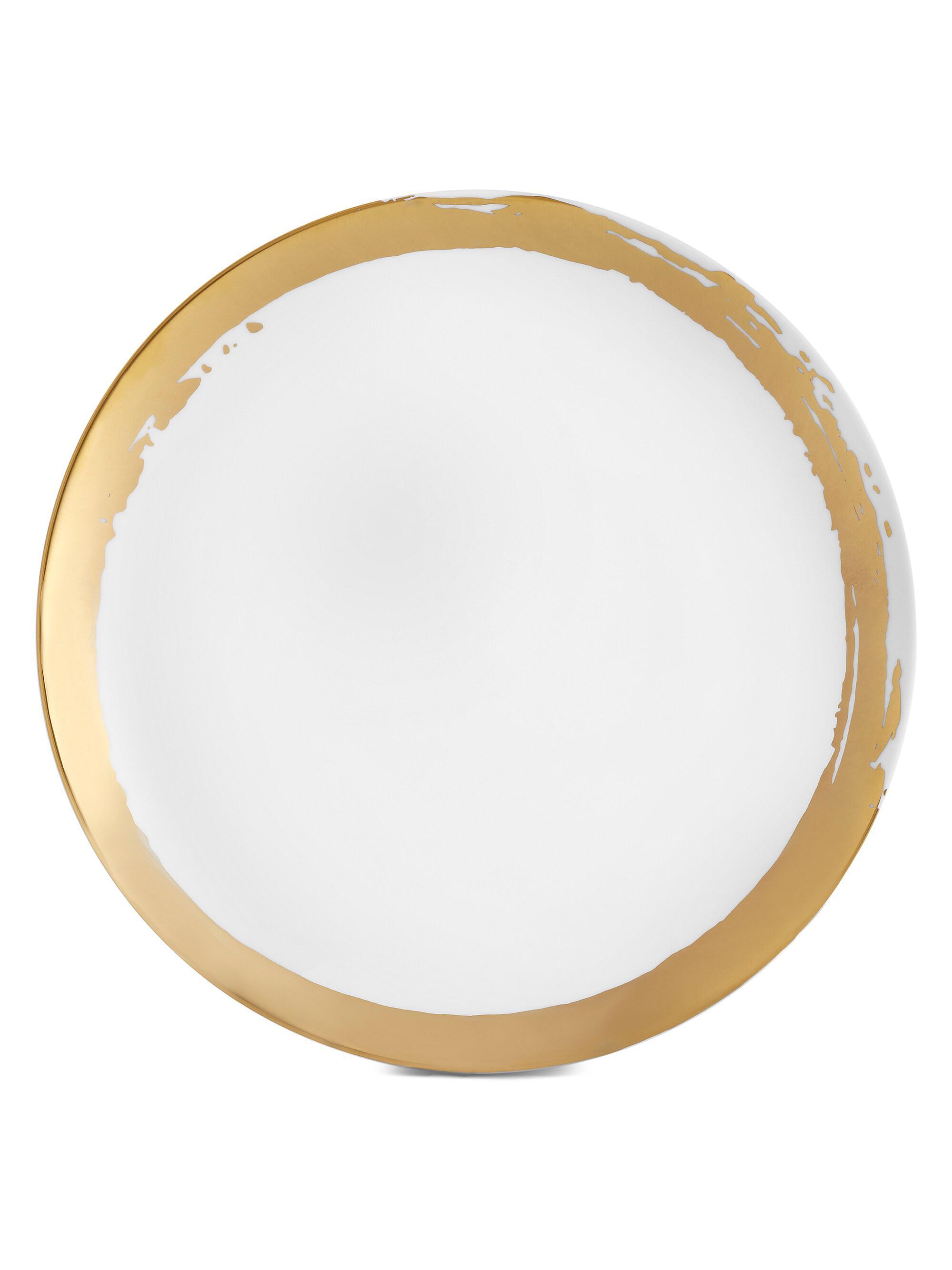 L'Objet Zen 24K Gold & Porcelain Dessert Plate