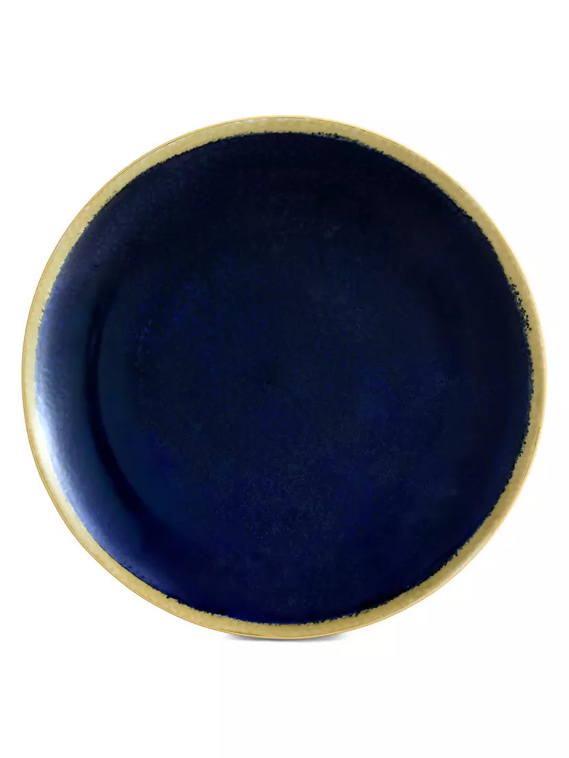 LObjet Zen Forest 24K Gold & Porcelain Dessert Plate