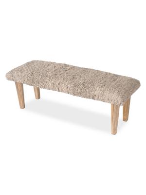 Anaya Handwoven Textured Bench