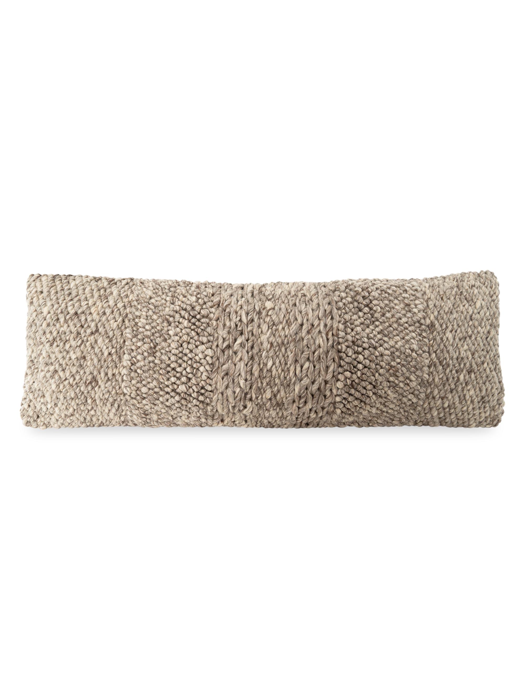 Anaya Handwoven Textured Wool-Blend Pillow