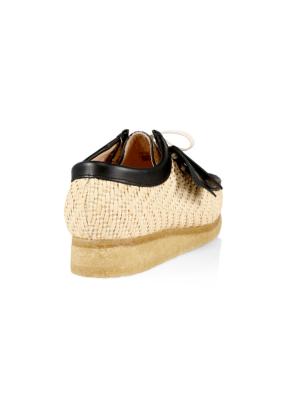 Clarks Originals Wallabees raffia-weave shoes - Neutrals