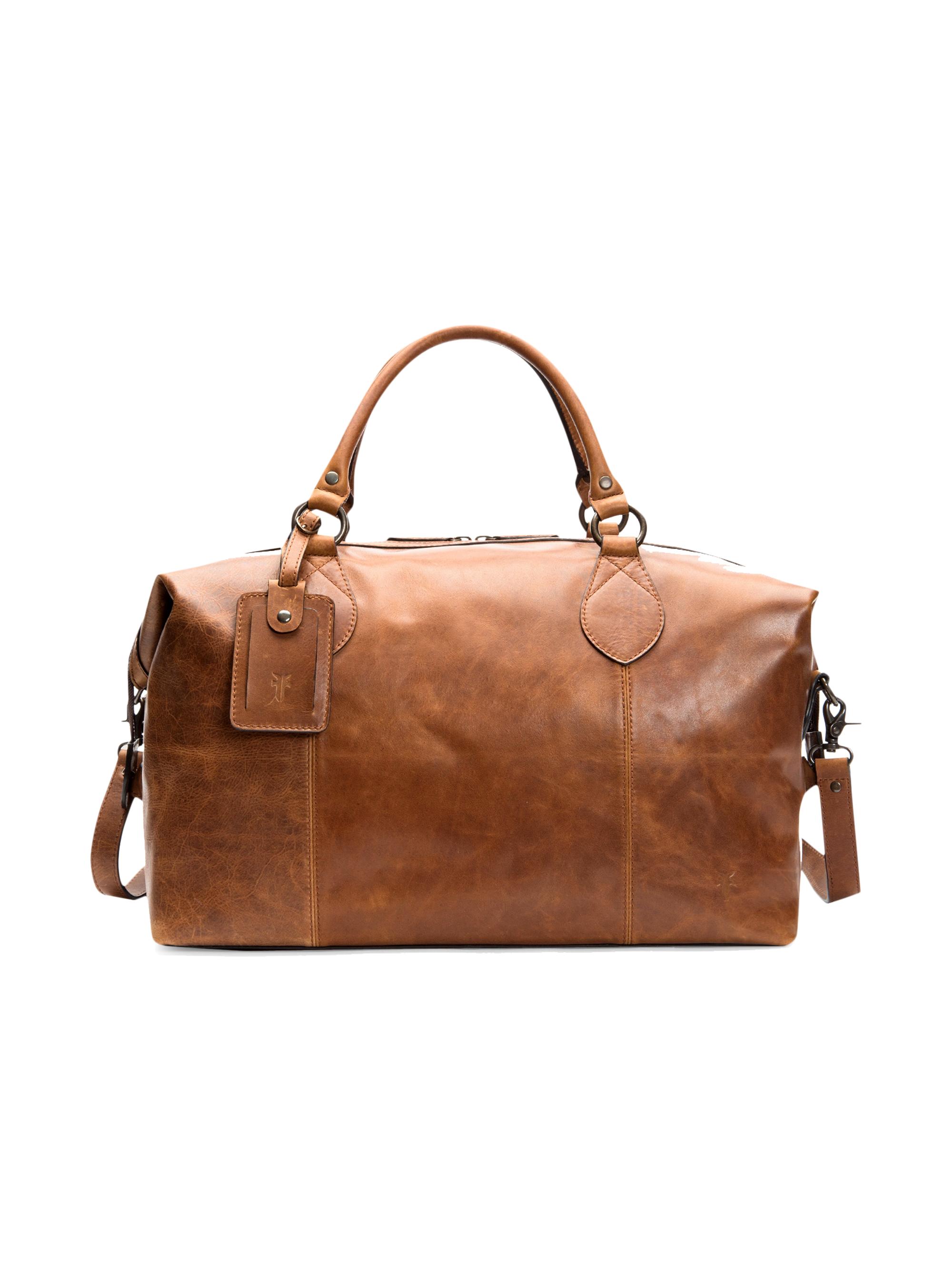 Frye Men's Logan Leather Overnight Bag - Cognac