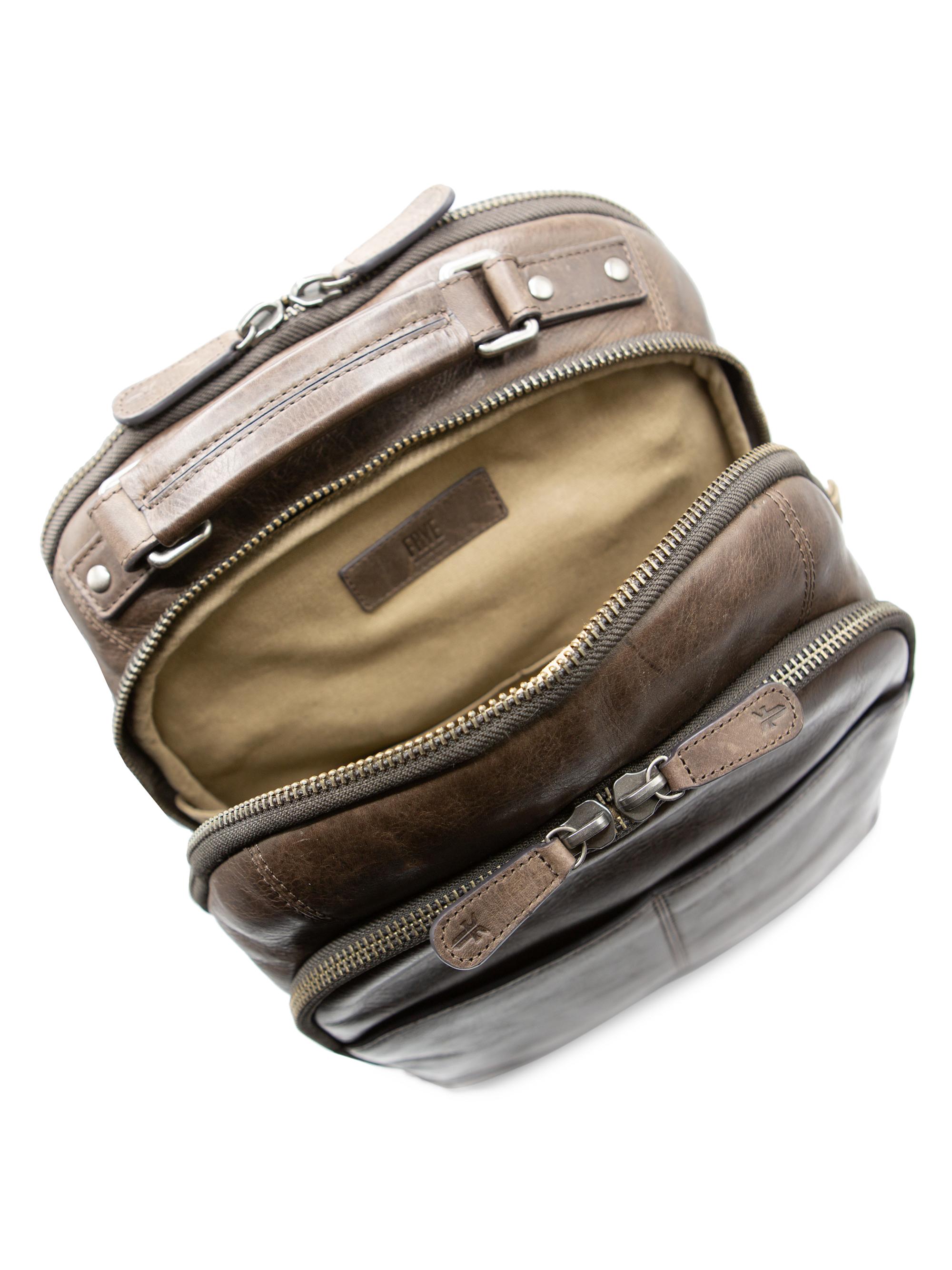 Frye Logan Multi Zip Leather Backpack | Saks Fifth Avenue display picture 2
