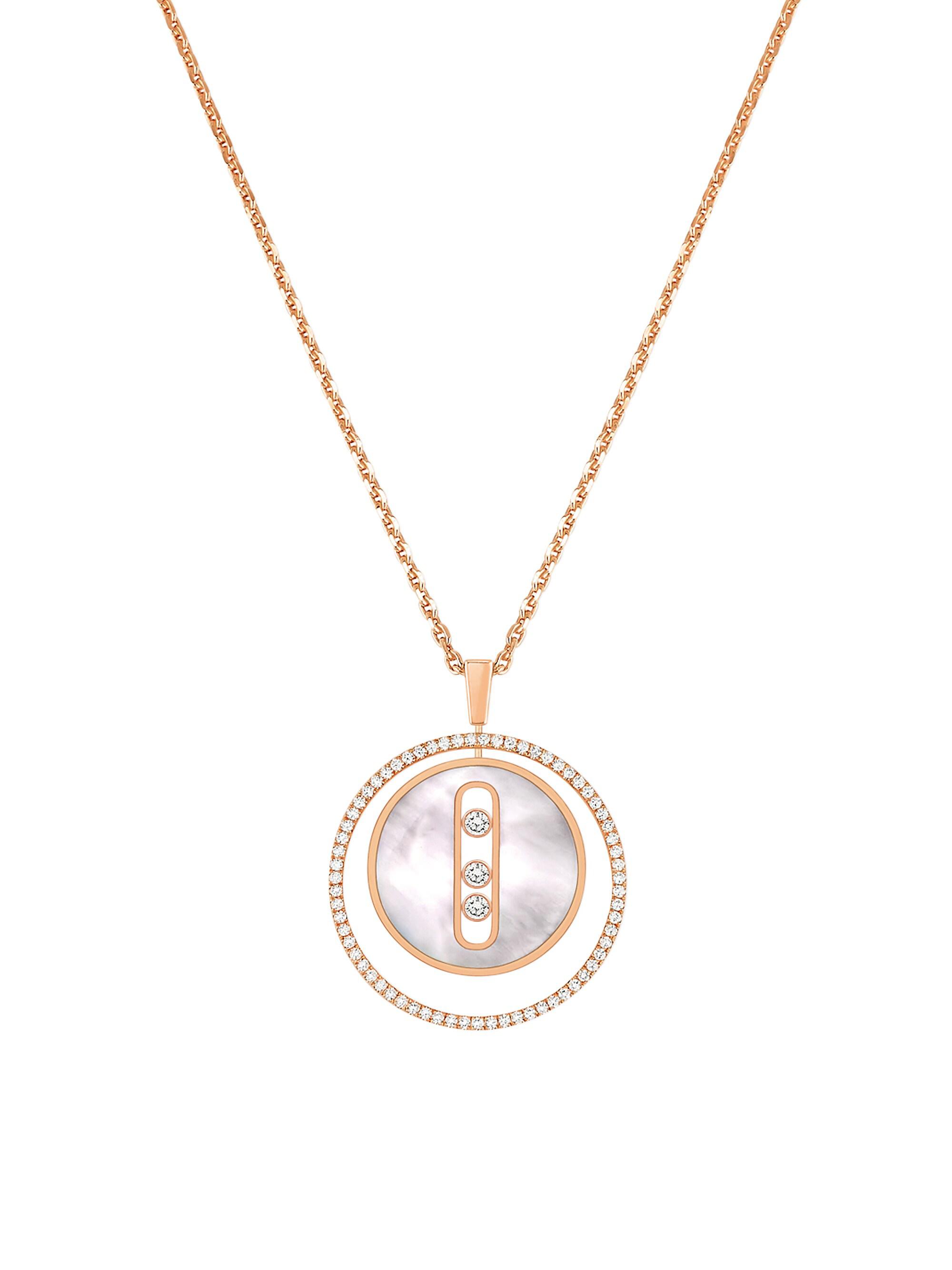 Messika Women's Lucky Move 18K Rose Gold & Diamond Pendant Necklace - Rose Gold
