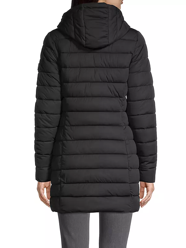 Seal Stretch Hooded Coat