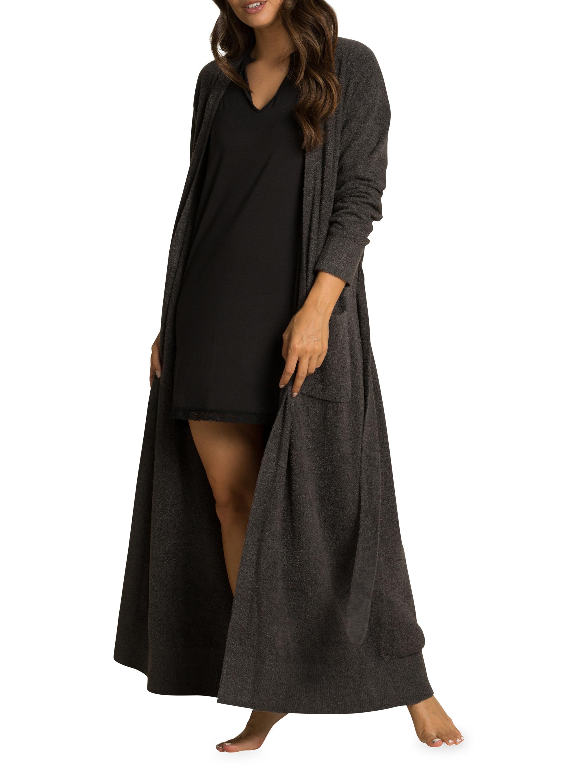 Barefoot Dreams Women's Cozychic Lite Long Robe - Silver