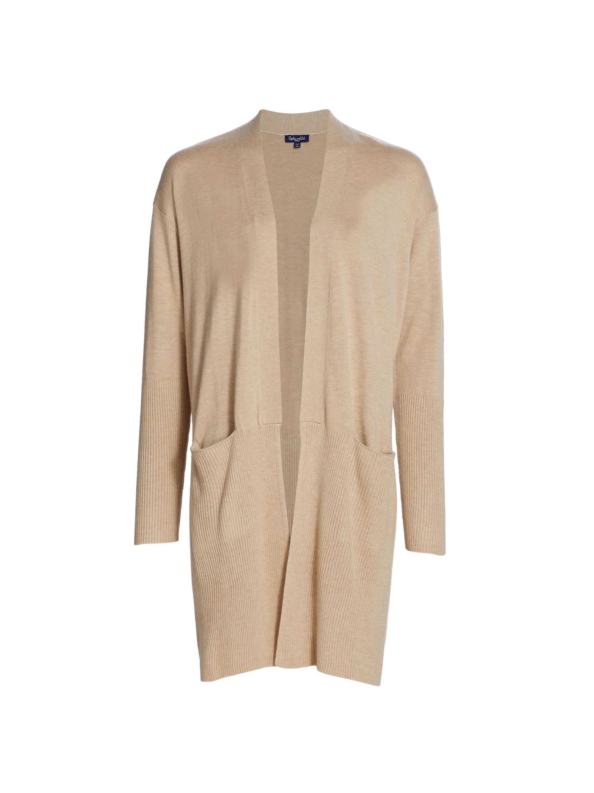 Splendid Women's Longline Cardigan - Light Oatmeal