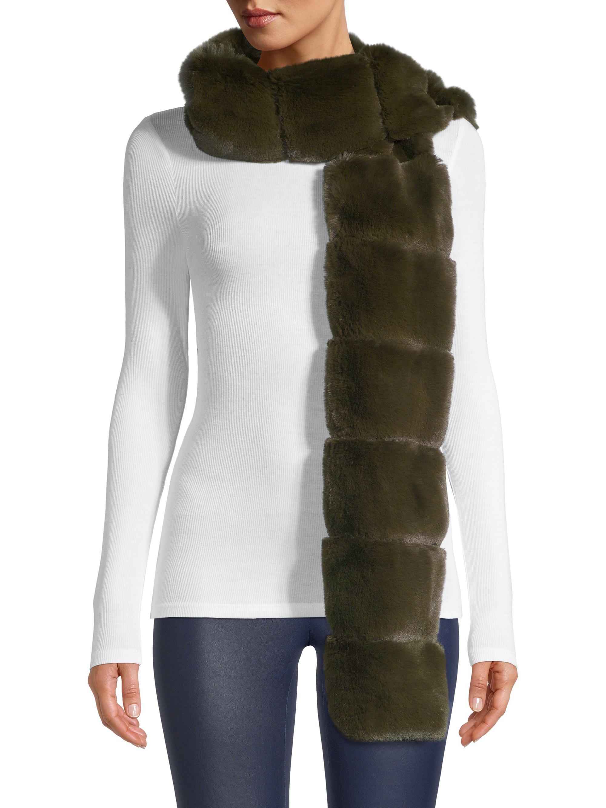 Saks Fifth Avenue Faux Fur Pull-Through Scarf Saks Fifth Avenue
