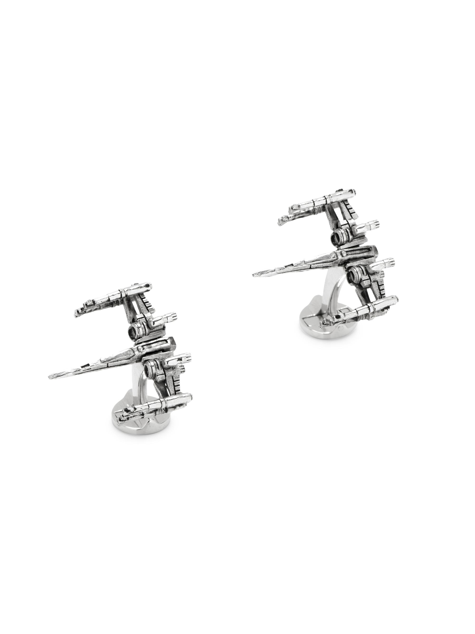 Cufflinks, Inc. Men's Star Wars 3D X-Wing Cufflinks - Silver
