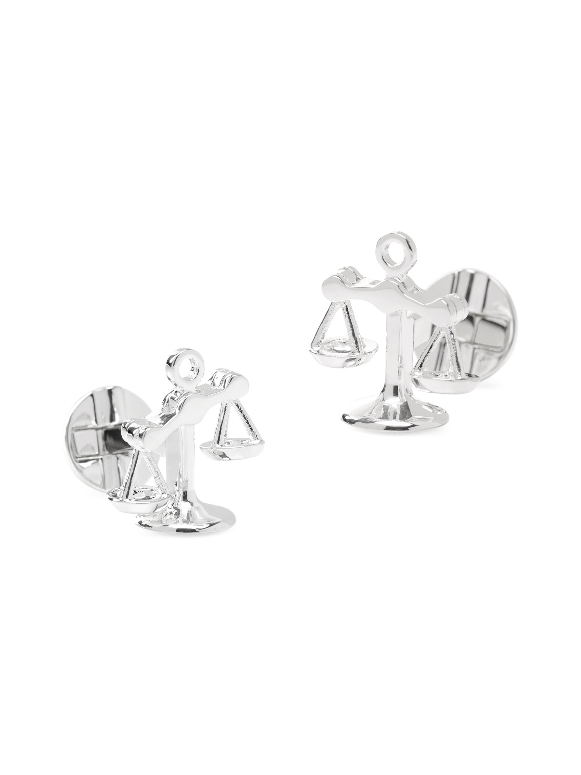 Cufflinks, Inc. Men's Ox & Bull Trading Co. Scale Cufflinks - Silver