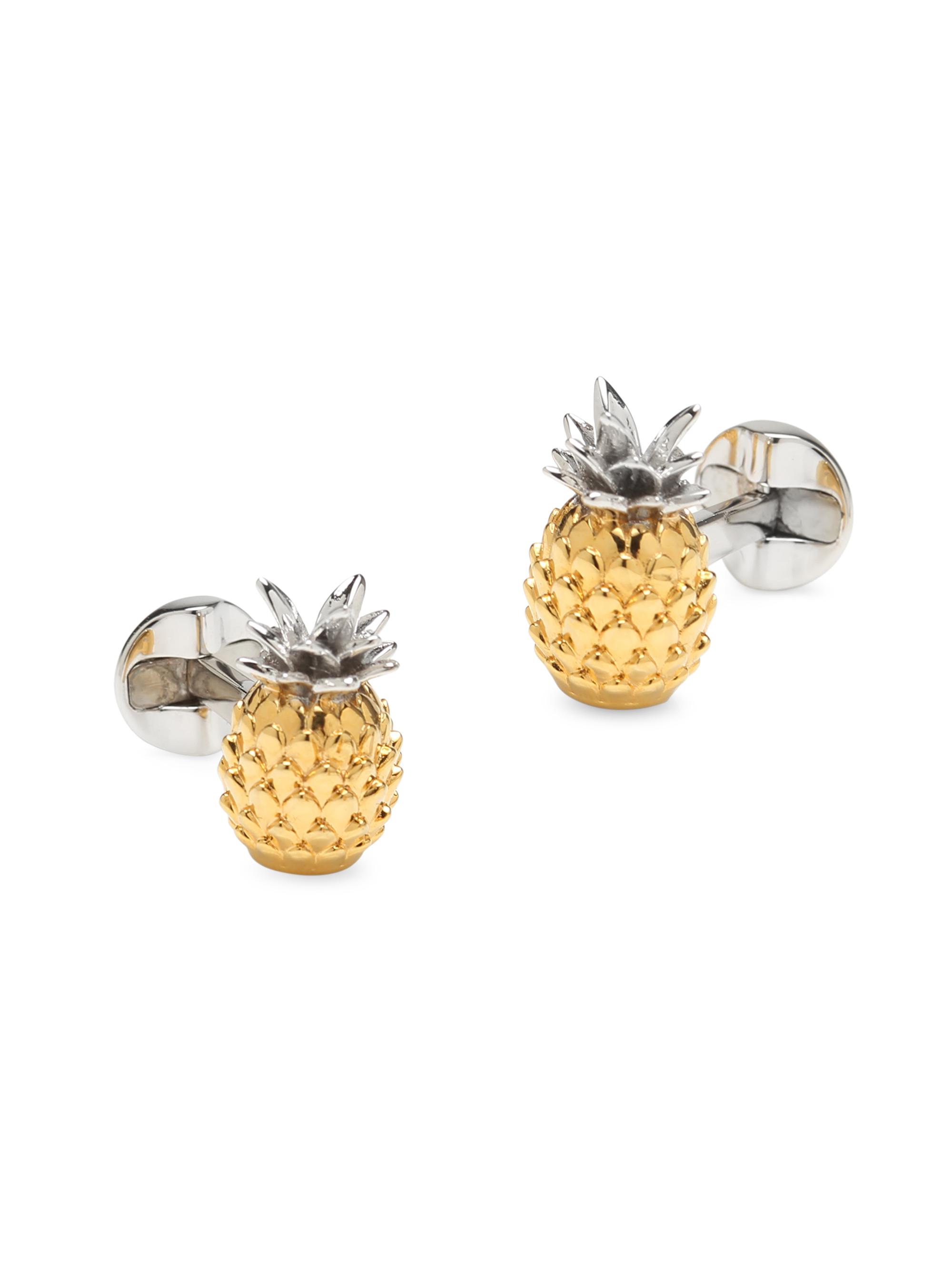 Cufflinks, Inc. Men's Ox & Bull Trading Co. Pineapple Cufflinks - Silver