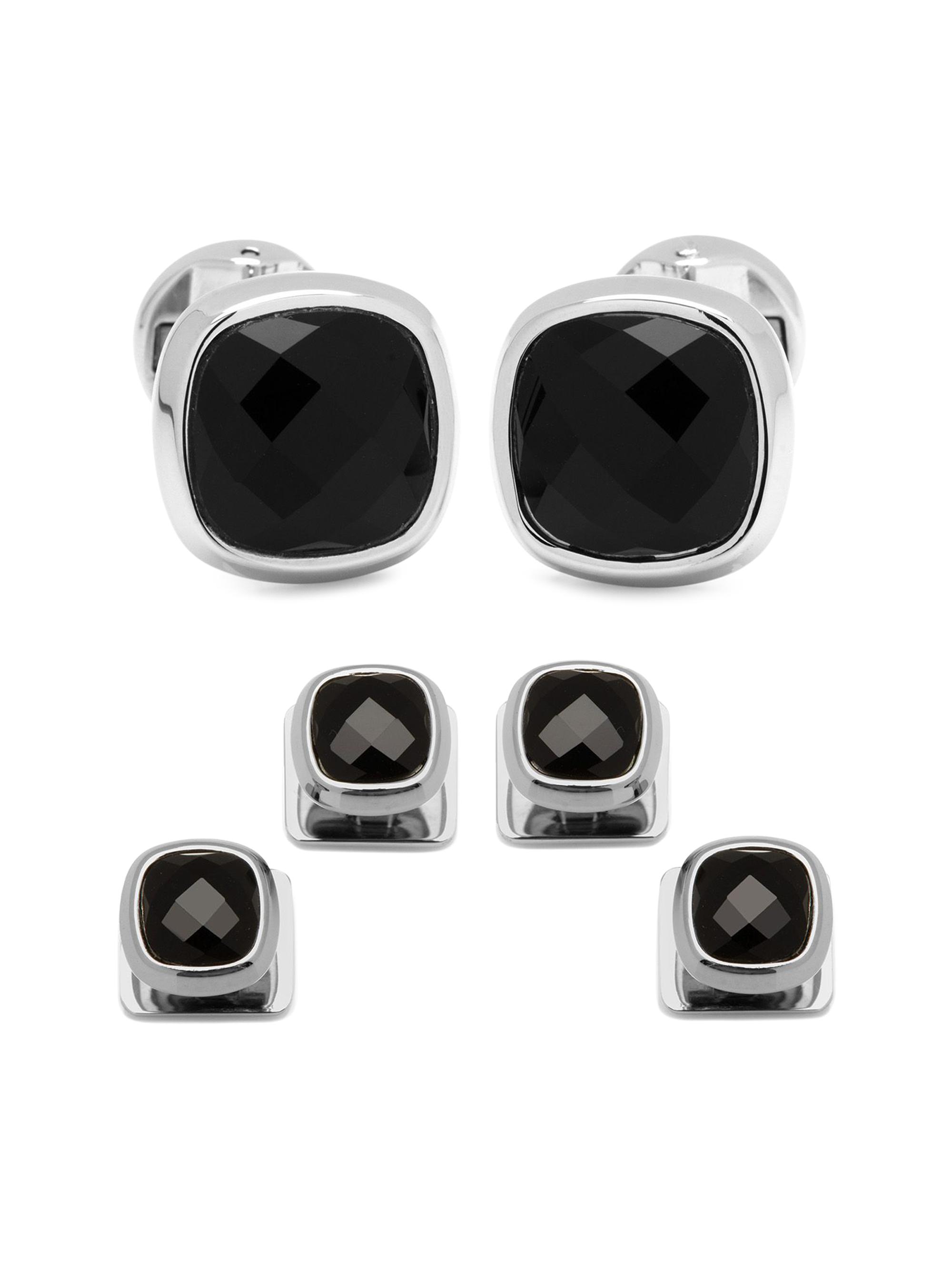 Cufflinks, Inc. Men's Ox & Bull Trading Co. Onyx Cufflinks - Black