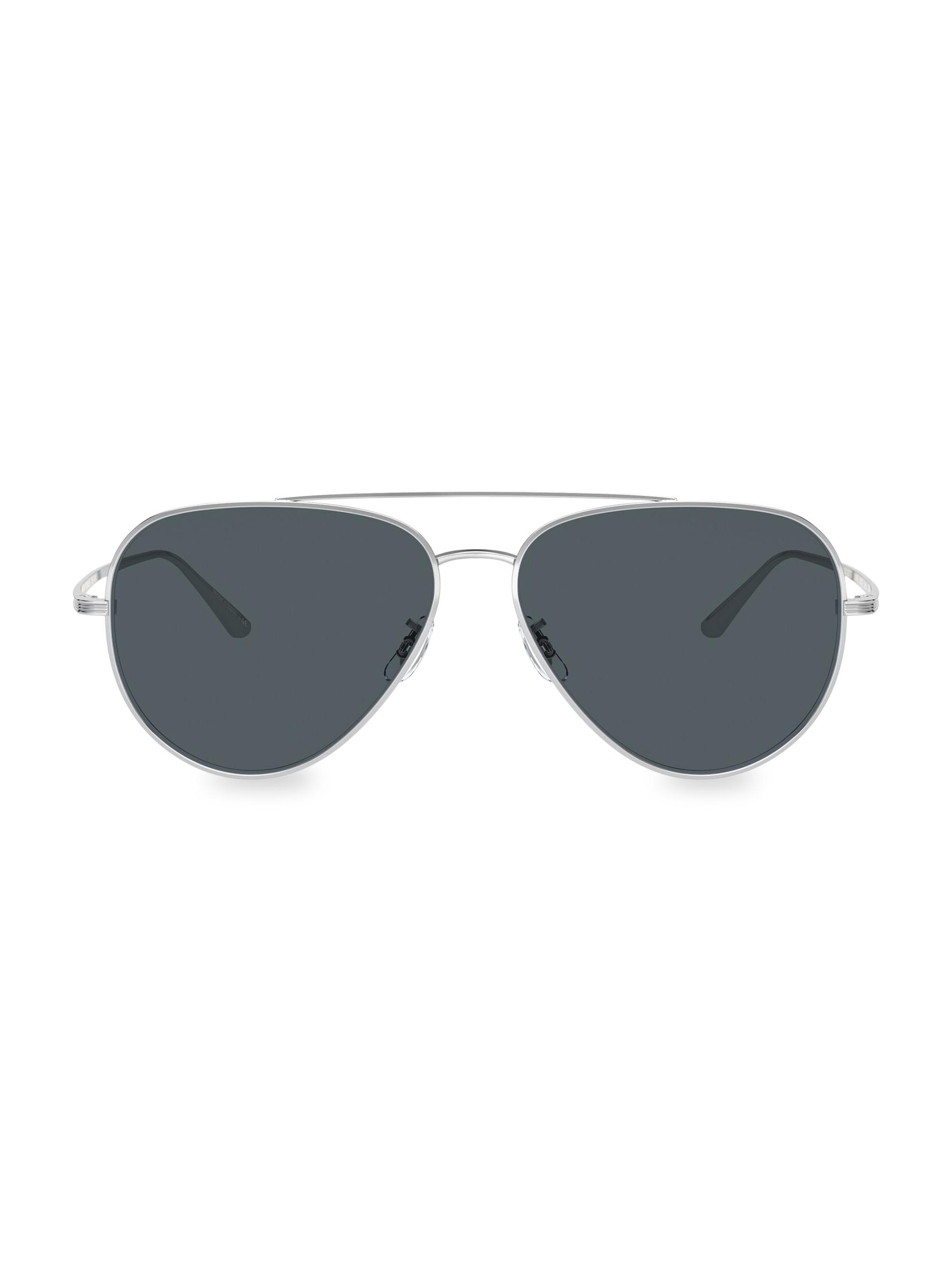Oliver Peoples The Row Women's The Row Casse 58MM Aviator Sunglasses - Silver
