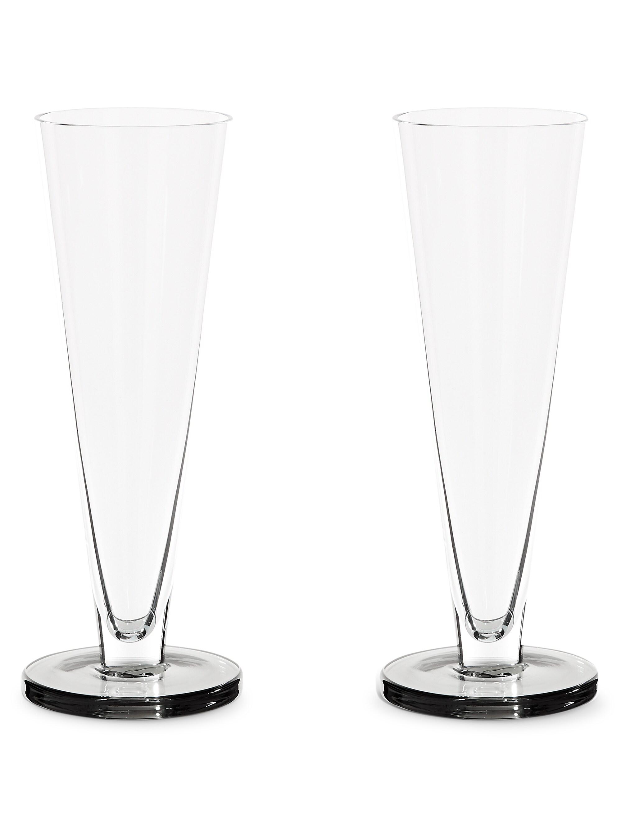 Tom Dixon Puck 2-Piece Flute Glass Set
