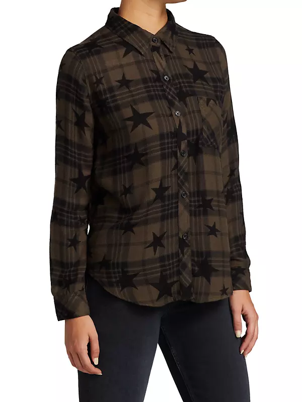 Hunter Star Plaid Button-Up Shirt