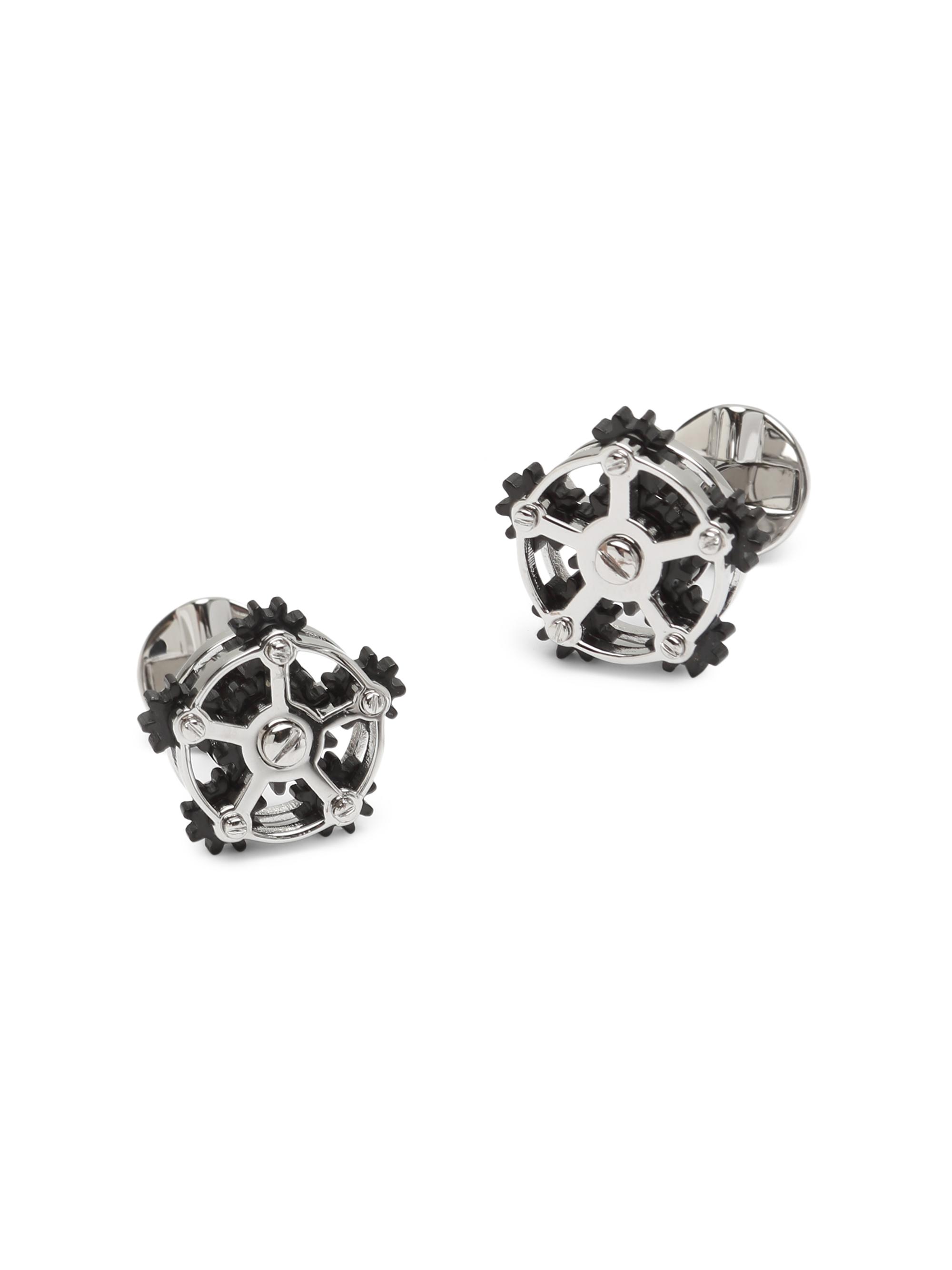 Cufflinks, Inc. Men's Ox & Bull Trading Co. Gear Cufflinks - Silver
