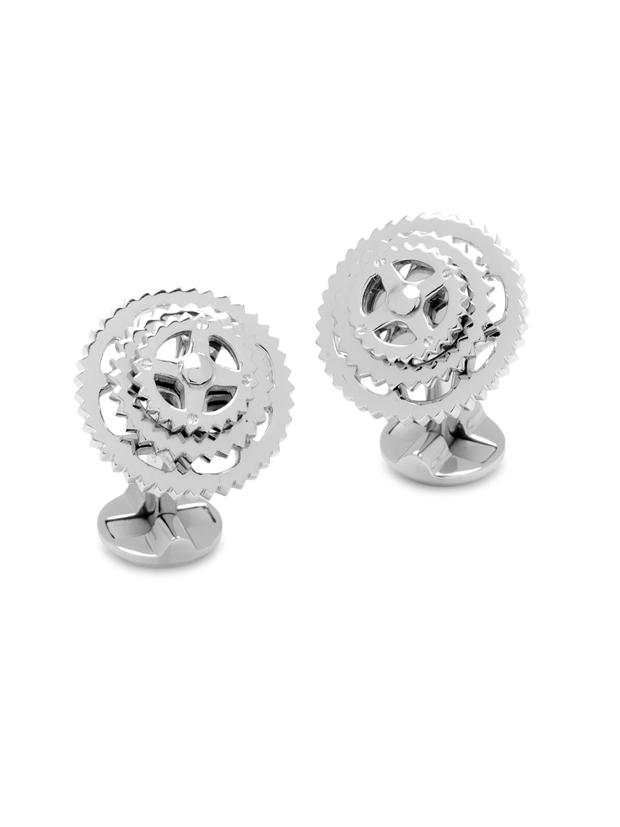 Cufflinks, Inc. Men's Ox & Bull Trading Co. Cyclist Cufflinks - Silver