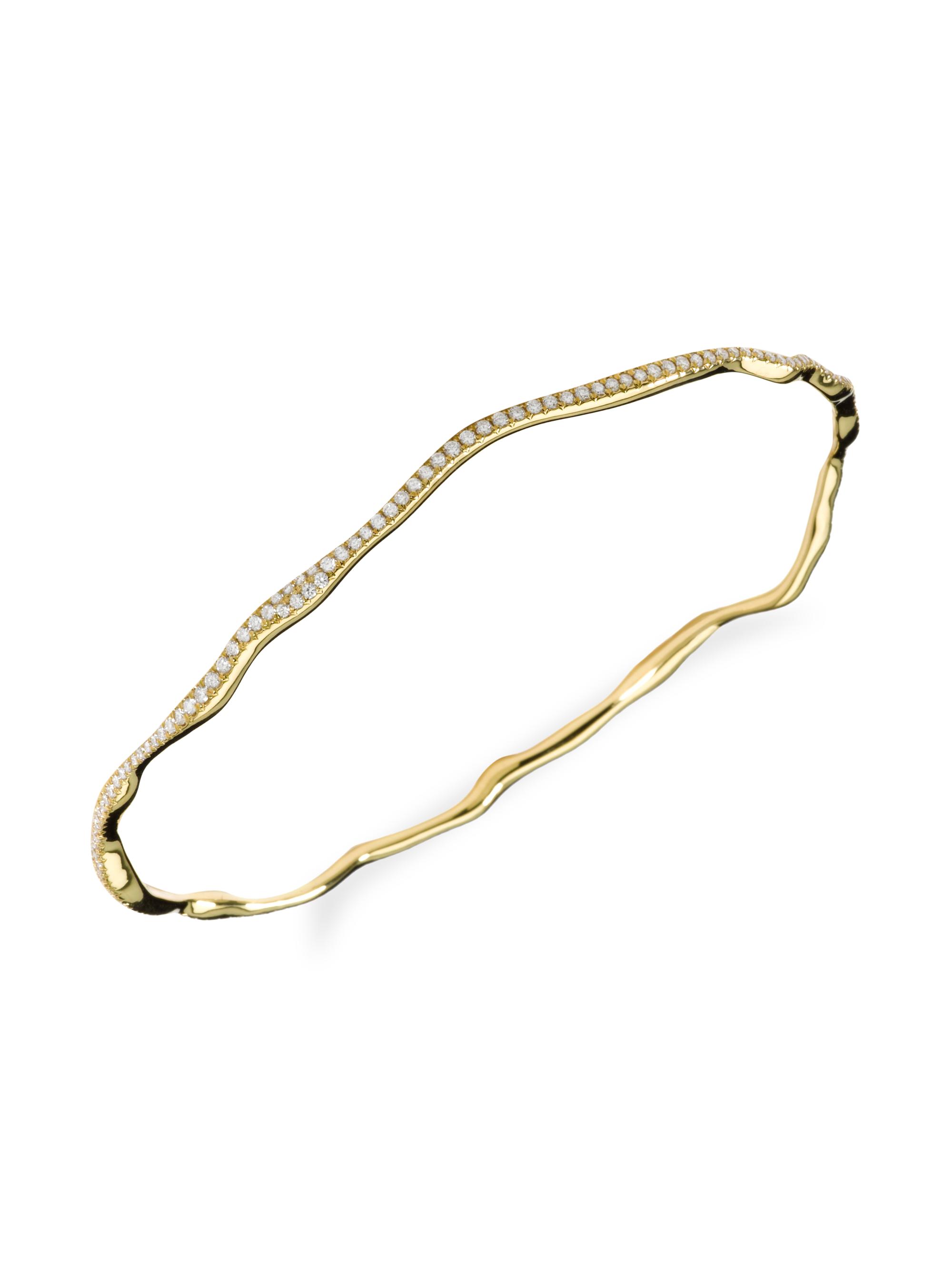 Ippolita Women's Stardust 18K Yellow Gold & Pavé Diamond Coral Reef Bangle Bracelet - Gold