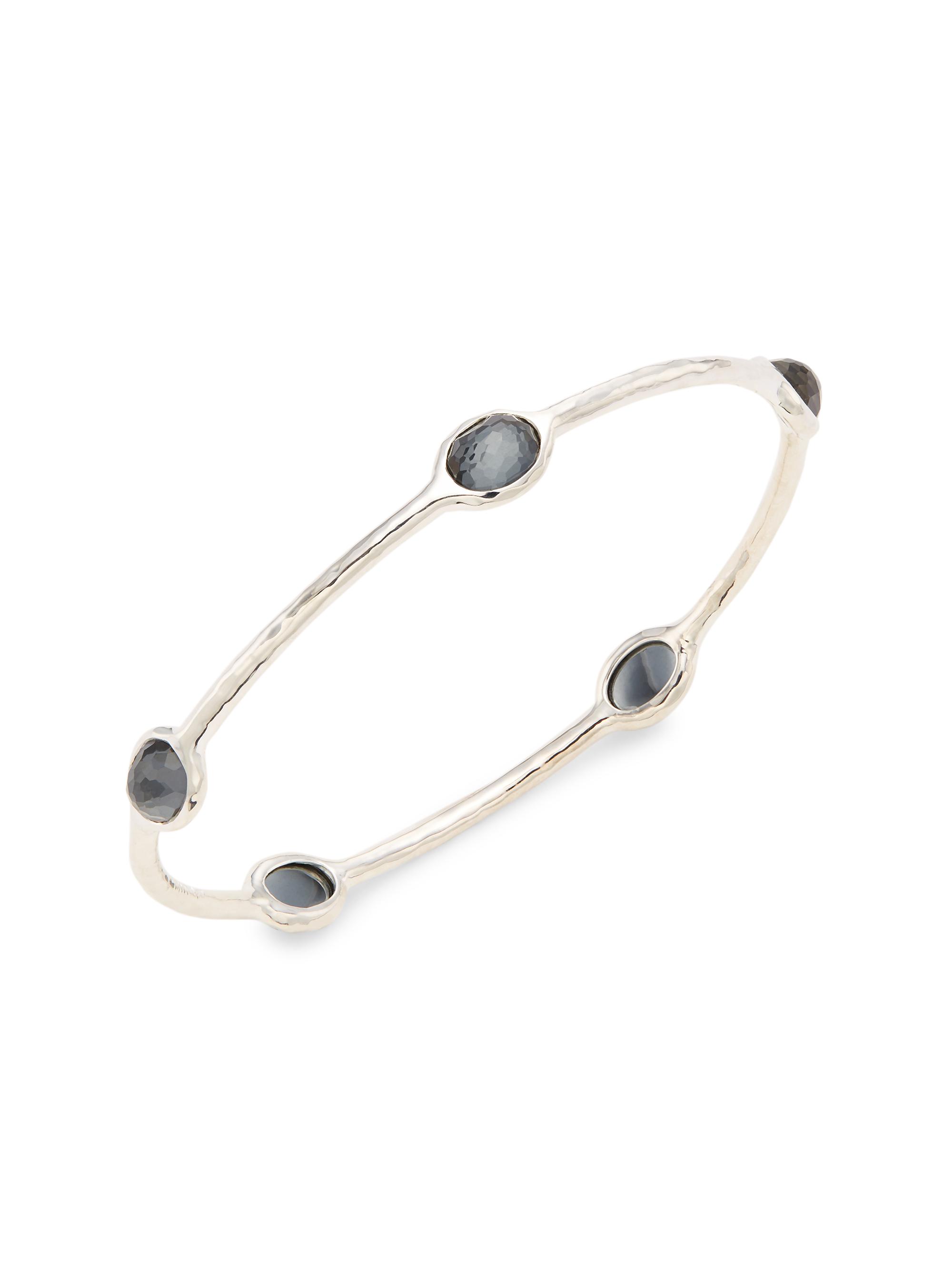 Ippolita Women's Rock Candy Sterling Silver & Hematite Bangle - Silver