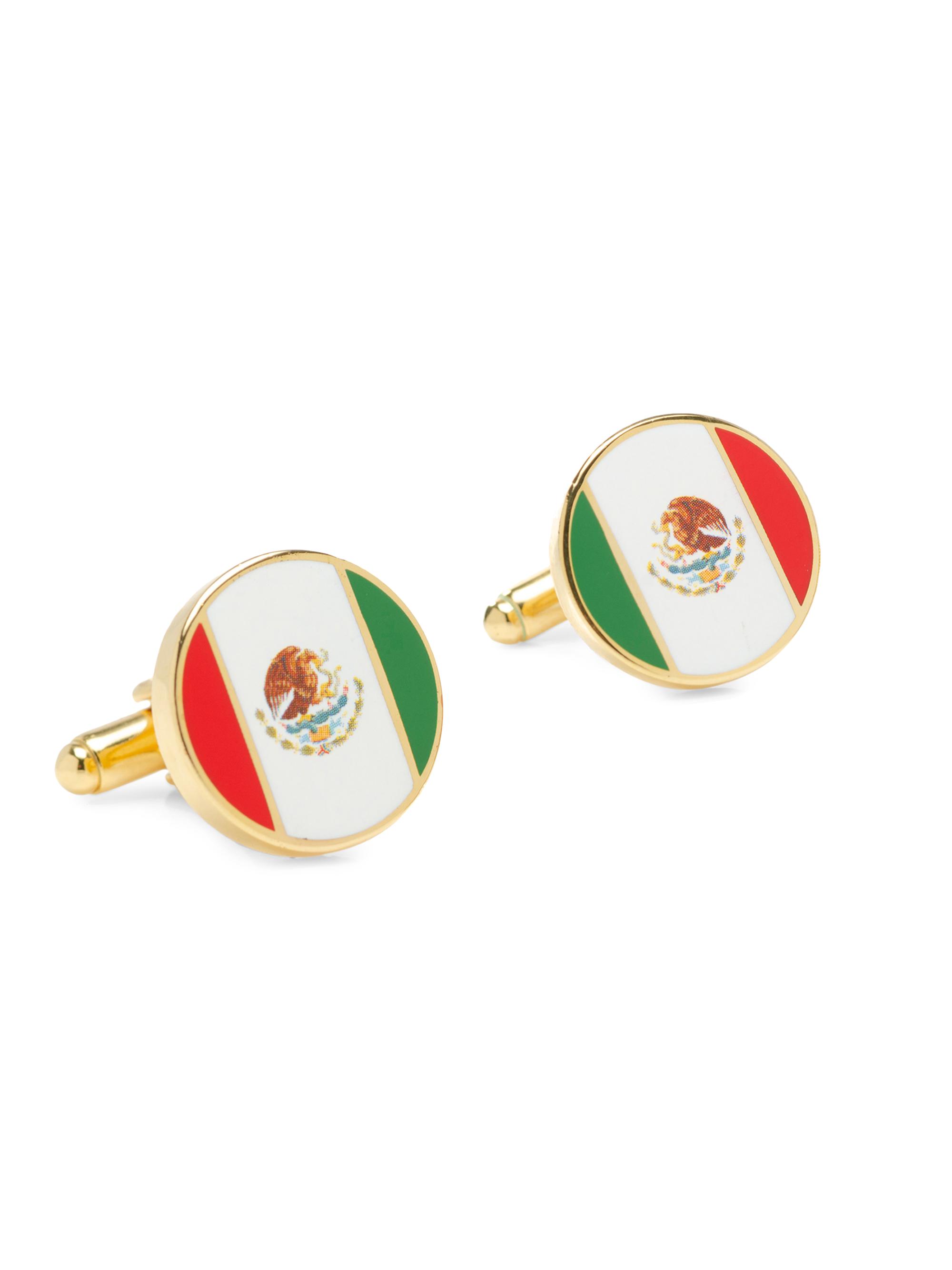 Cufflinks, Inc. Men's Mexico Flag Cufflinks
