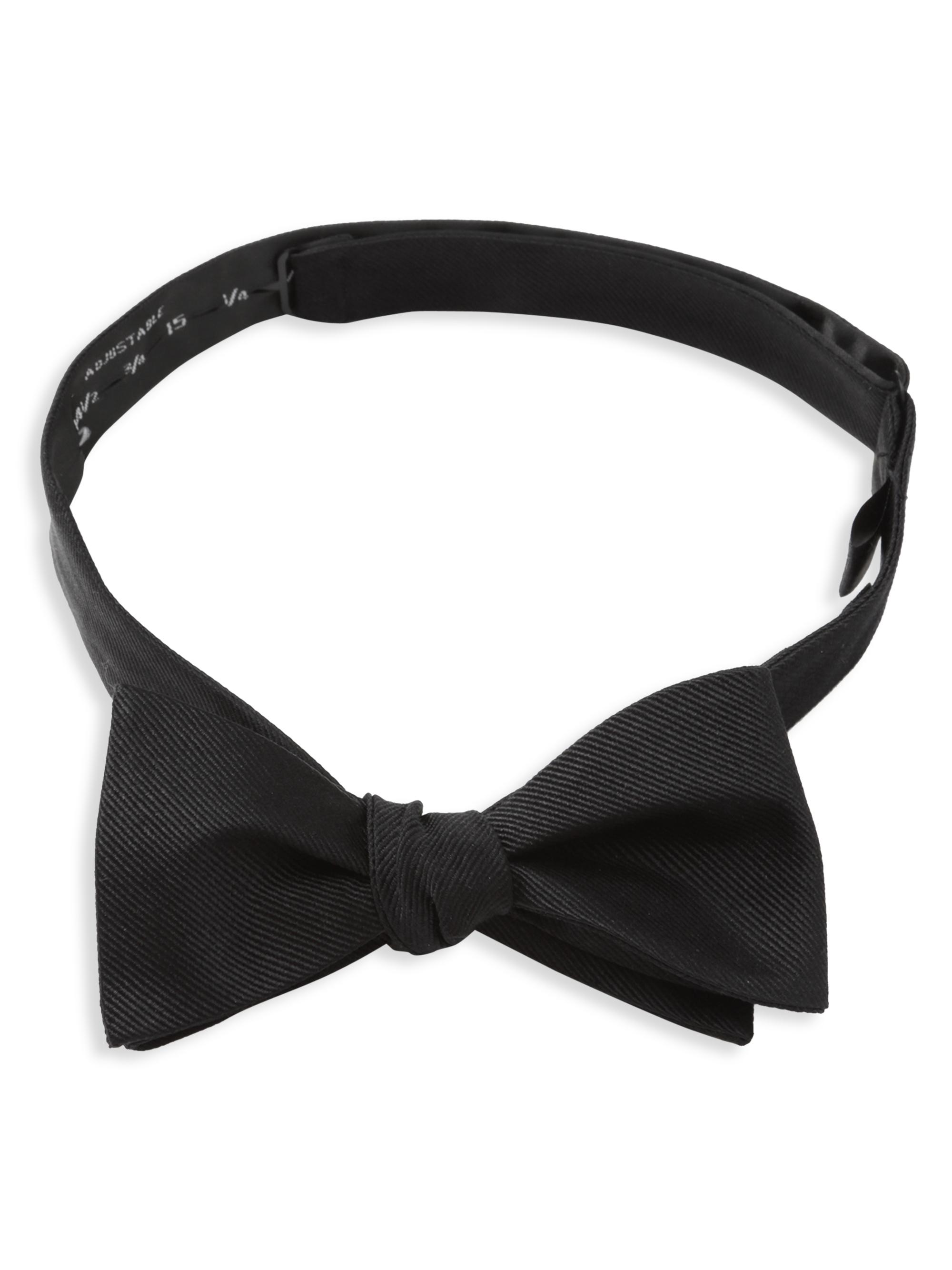 Cufflinks, Inc. Men's Self Tie Silk Bow Tie - Black