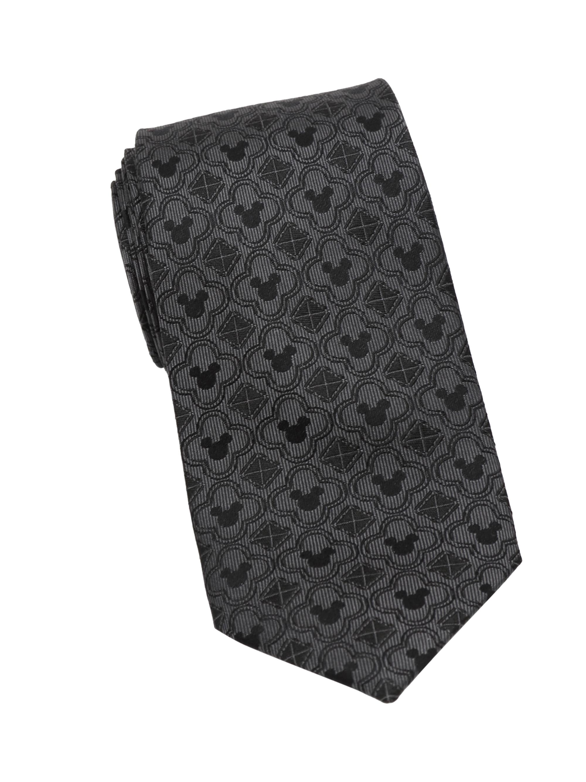 Cufflinks, Inc. Men's Disney Mickey Mouse Silk Tie - Black