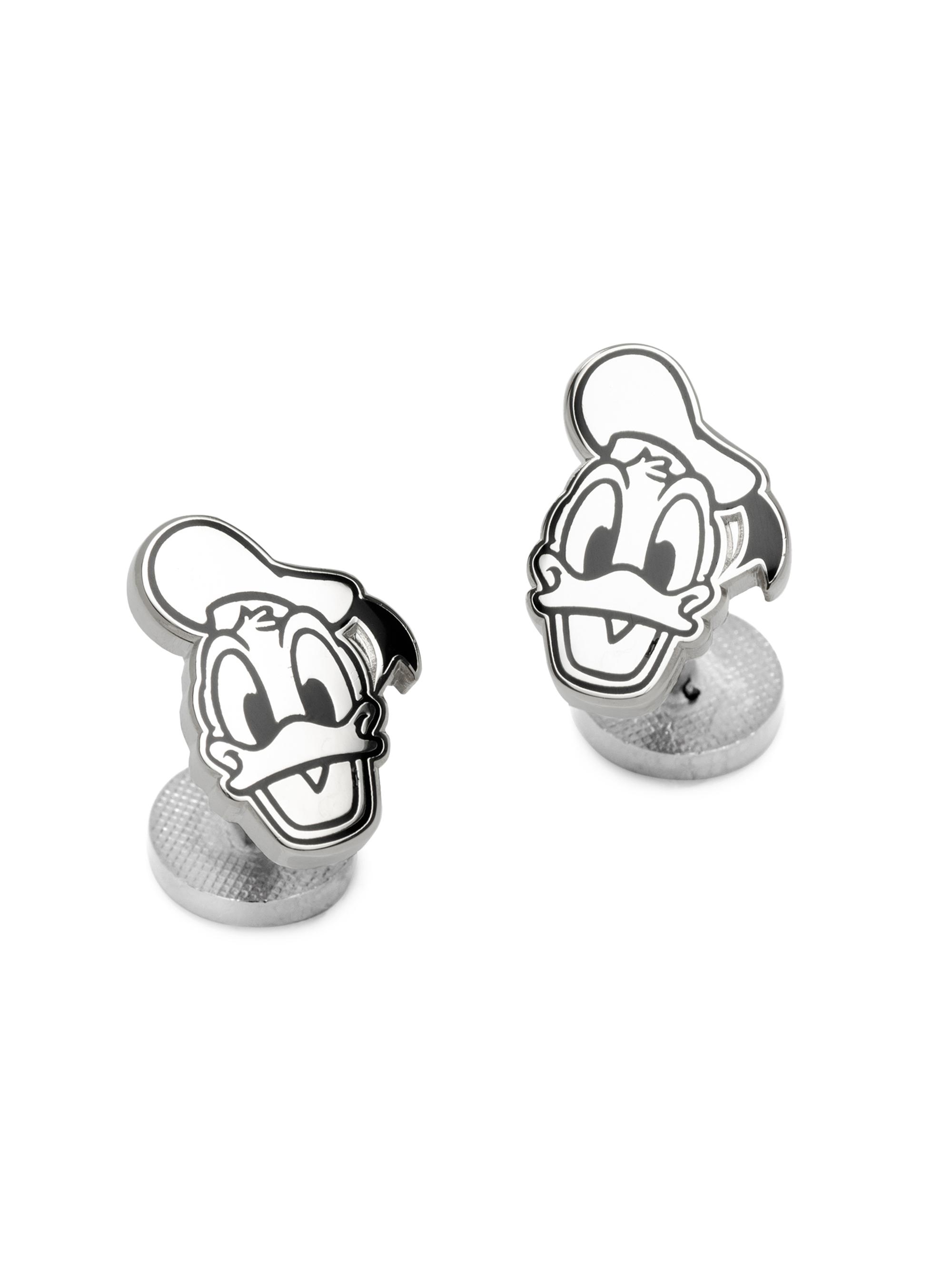 Cufflinks, Inc. Men's Disney Donald Duck Face Cufflinks - Silver