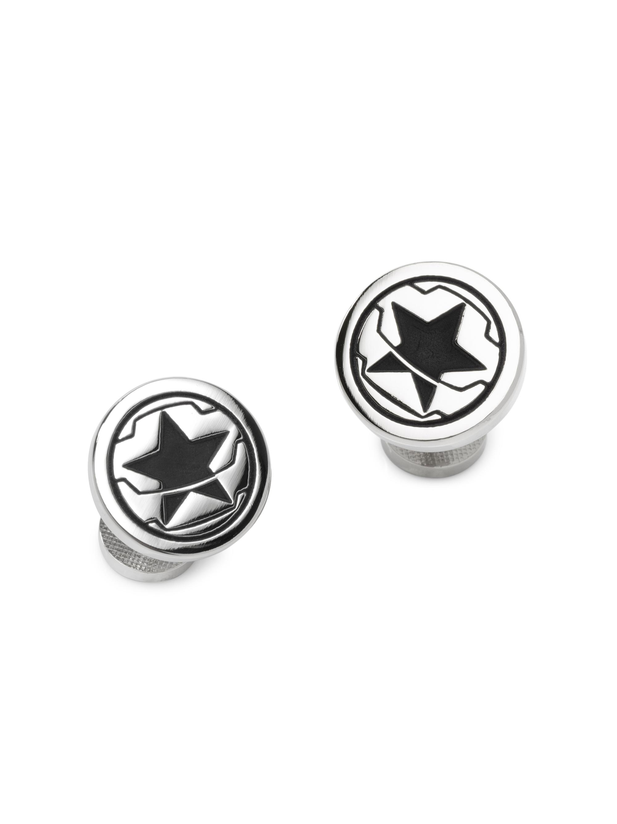 Cufflinks, Inc. Men's Marvel Winter Soldier Cufflinks - Silver