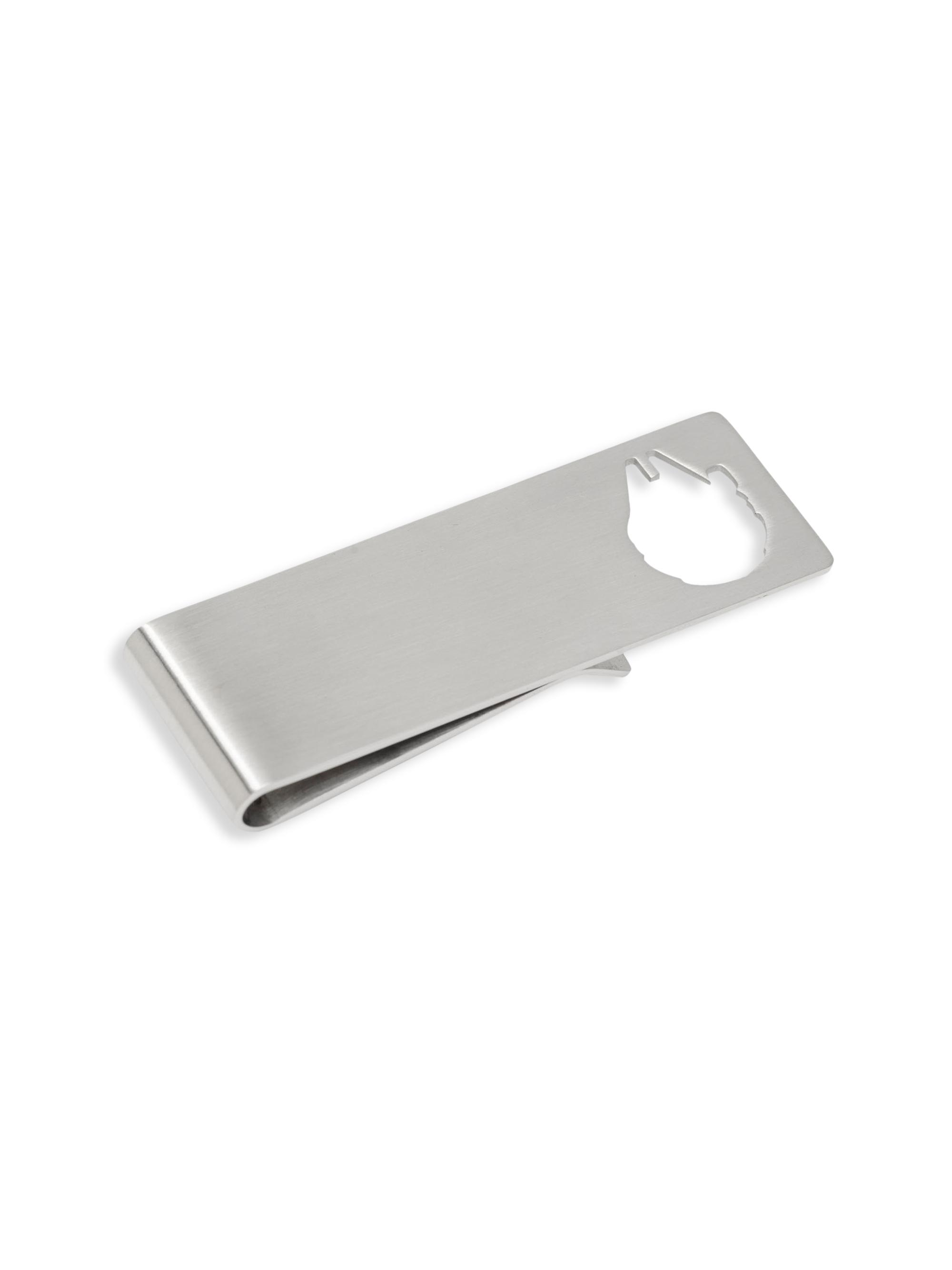 Cufflinks, Inc. Men's Star Wars Millennium Falcon Cutout Money Clip - Silver