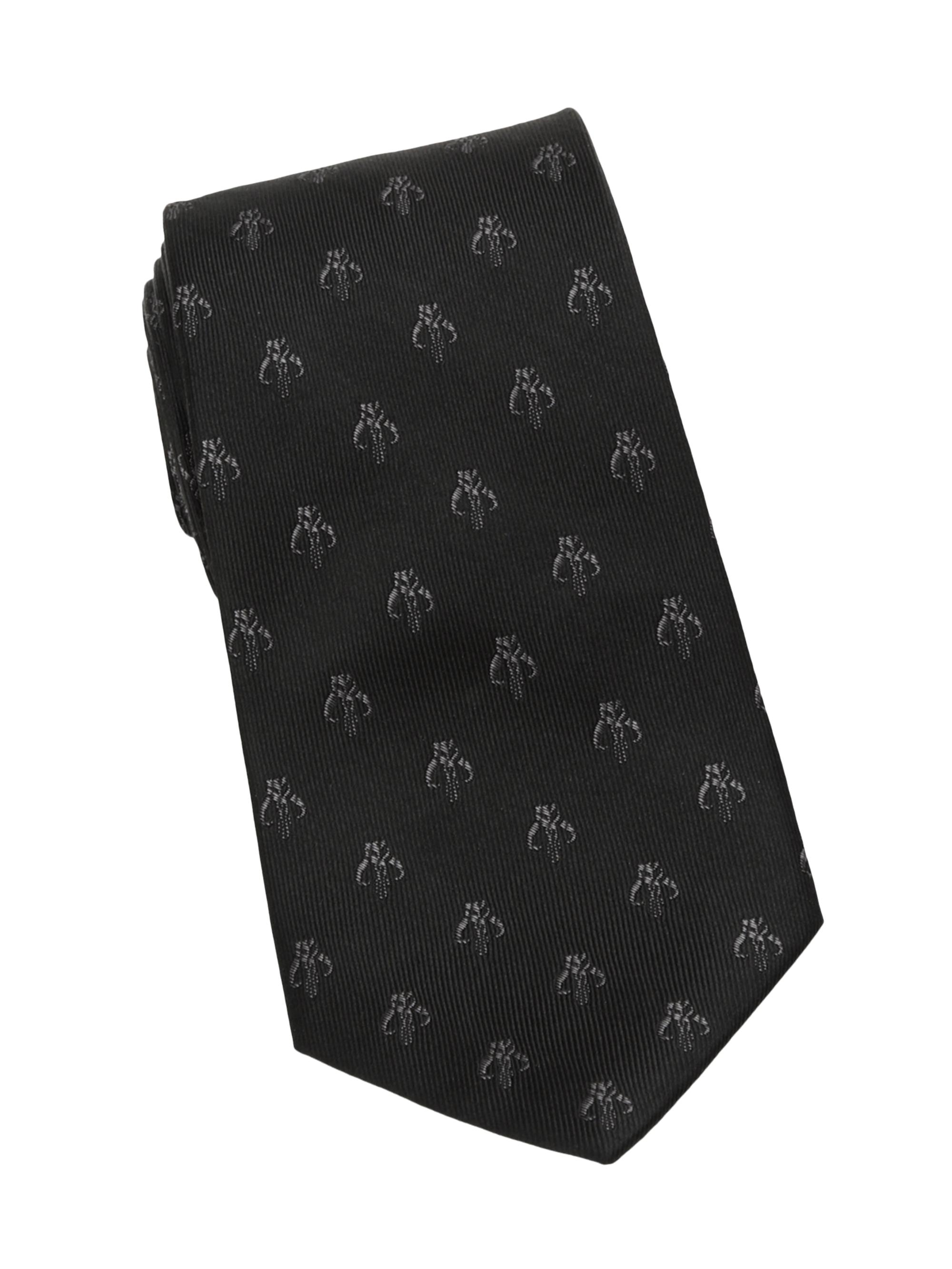 Cufflinks, Inc. Men's Star Wars Mandalorian Silk Tie - Black