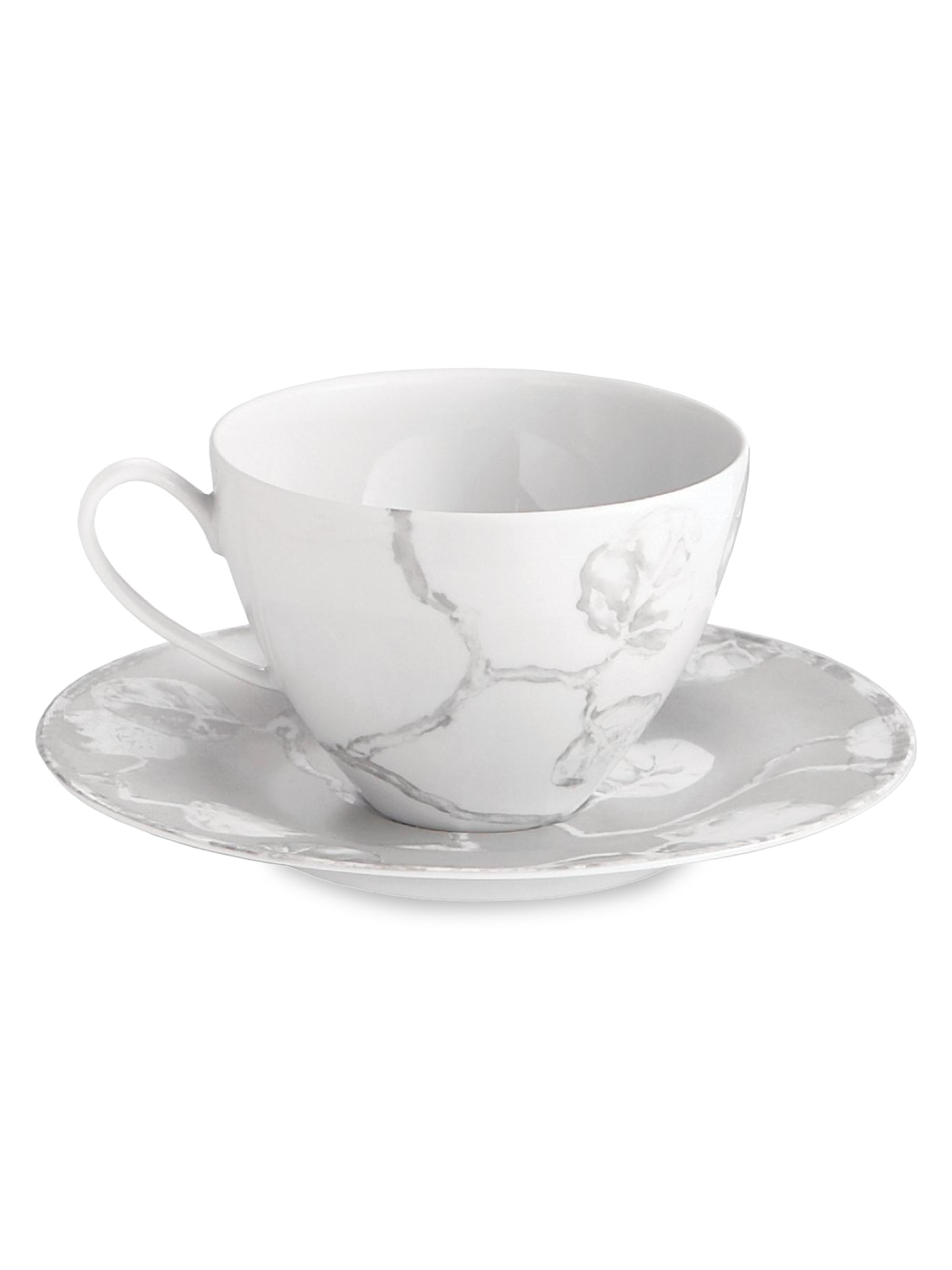 Michael Aram Botanical Leaf 2-Piece Cup & Saucer Set