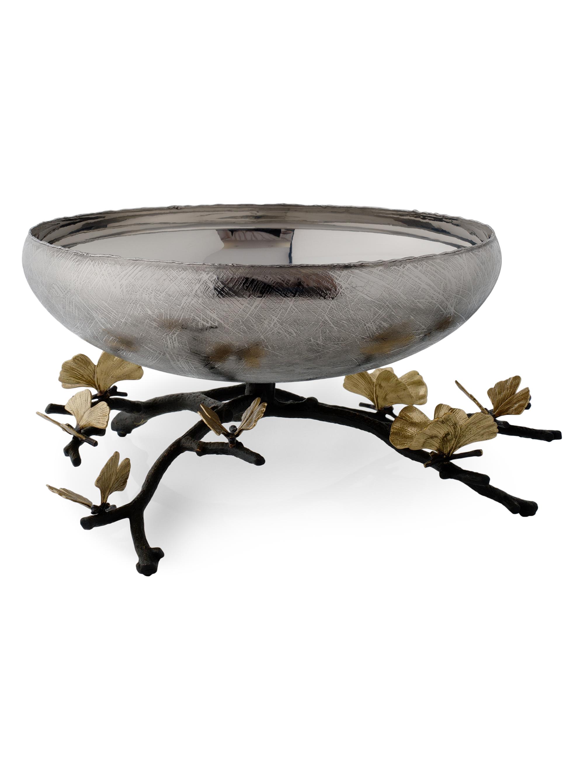 Michael Aram Butterfly Ginkgo Footed Centerpiece Bowl