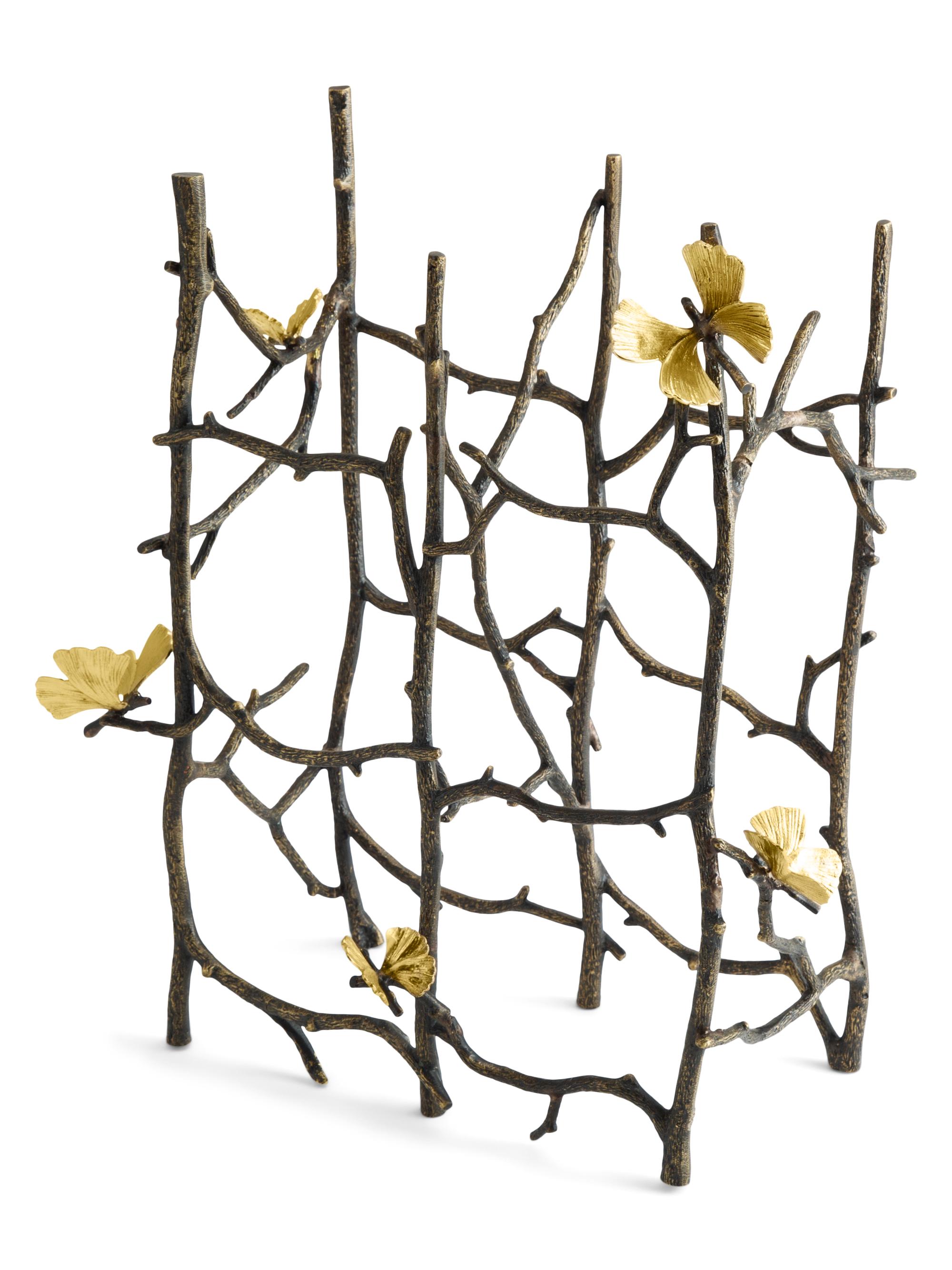 Michael Aram Butterfly Ginkgo 6-Bottle Wine Rack