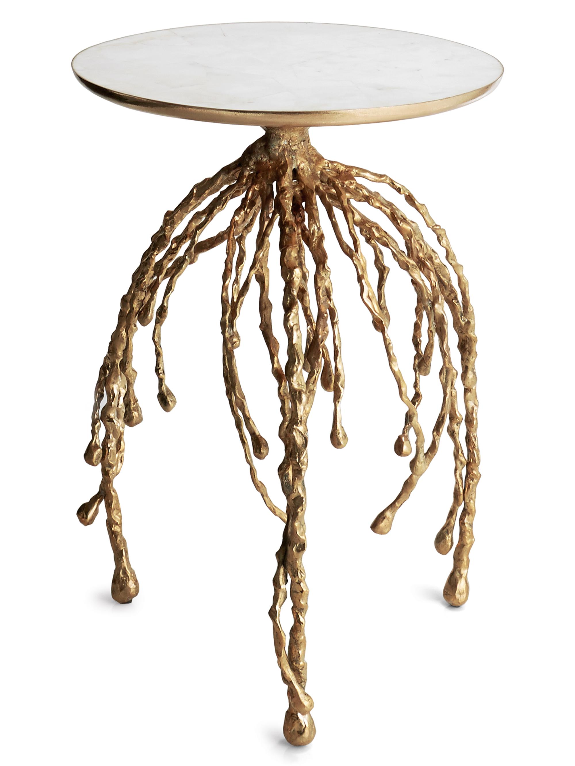 Michael Aram Flights Of Fancy Water Hyacinth Accent Table