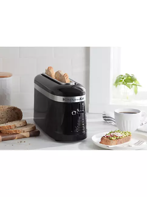 KitchenAid 2 Slice Long Slot Toaster with High-Lift Lever, Onyx Black