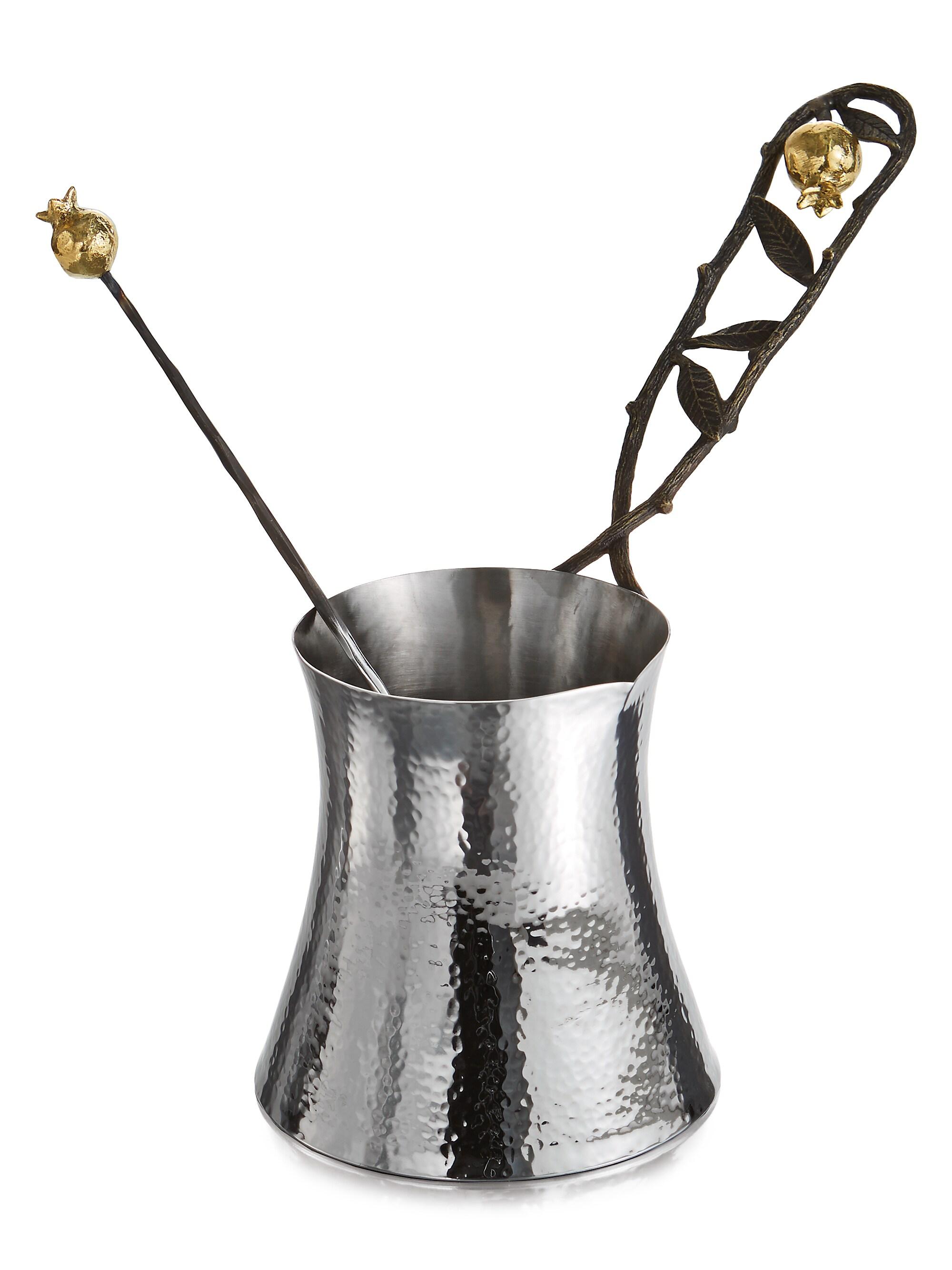 Michael Aram Pomegranate Large 2-Piece Coffee Pot & Spoon Set