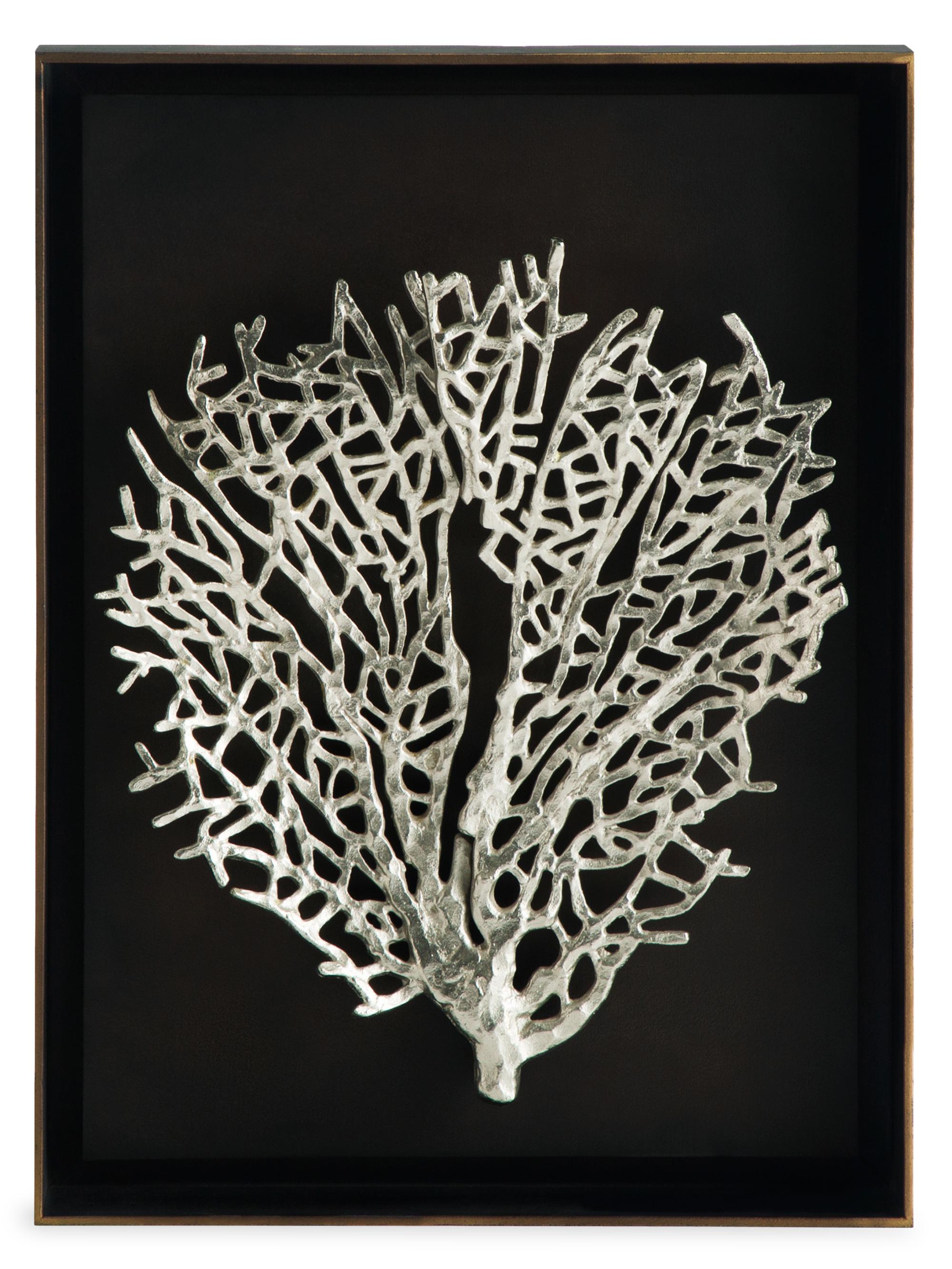 Michael Aram Special Editions Fan Coral Shadow Box Antique Nickel