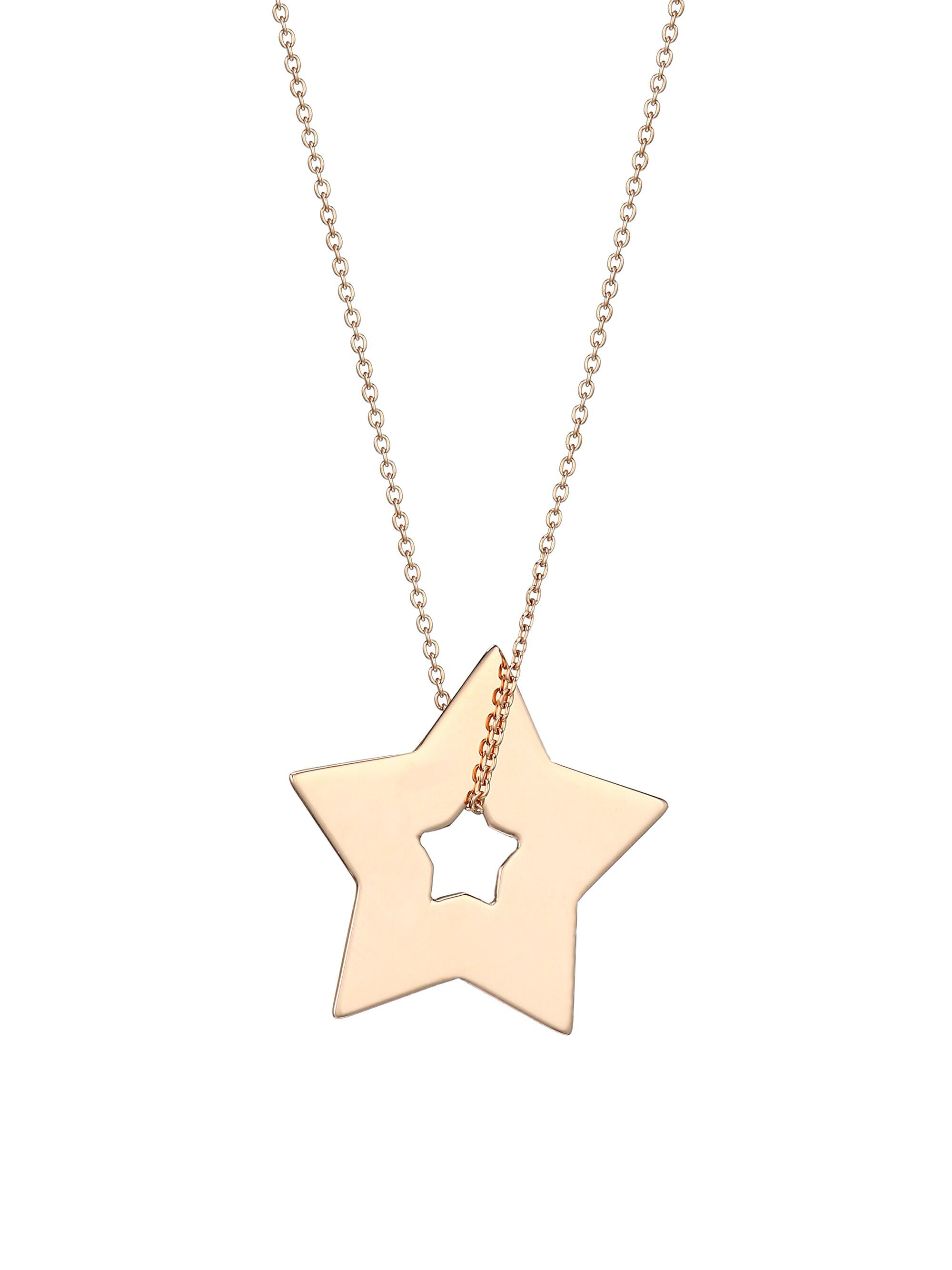 Ginette NY Women's Milky Way Open Star 18K Rose Gold Necklace - Rose Gold