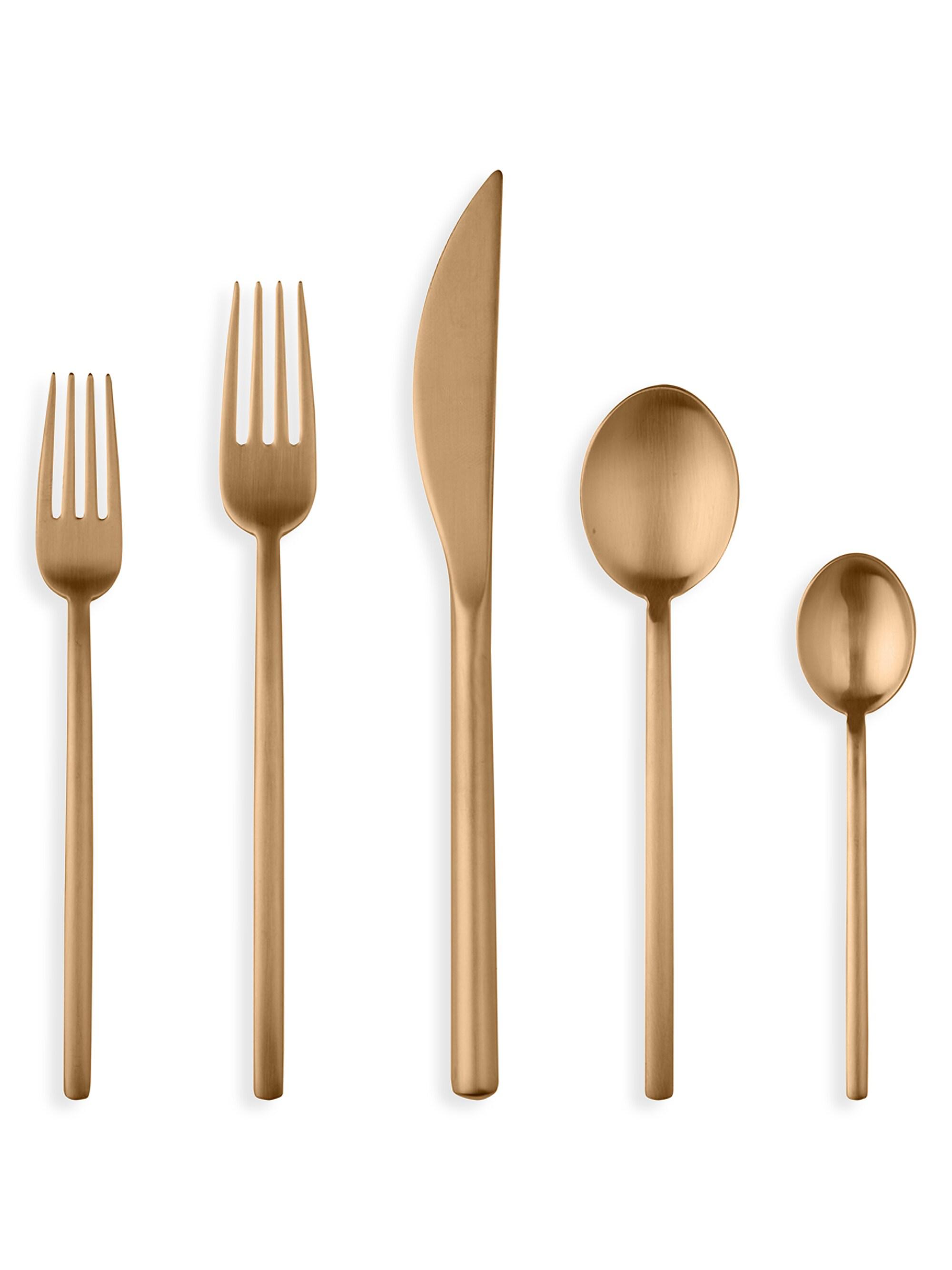 Mepra Due Ice Oro 20-Piece Flatware Set