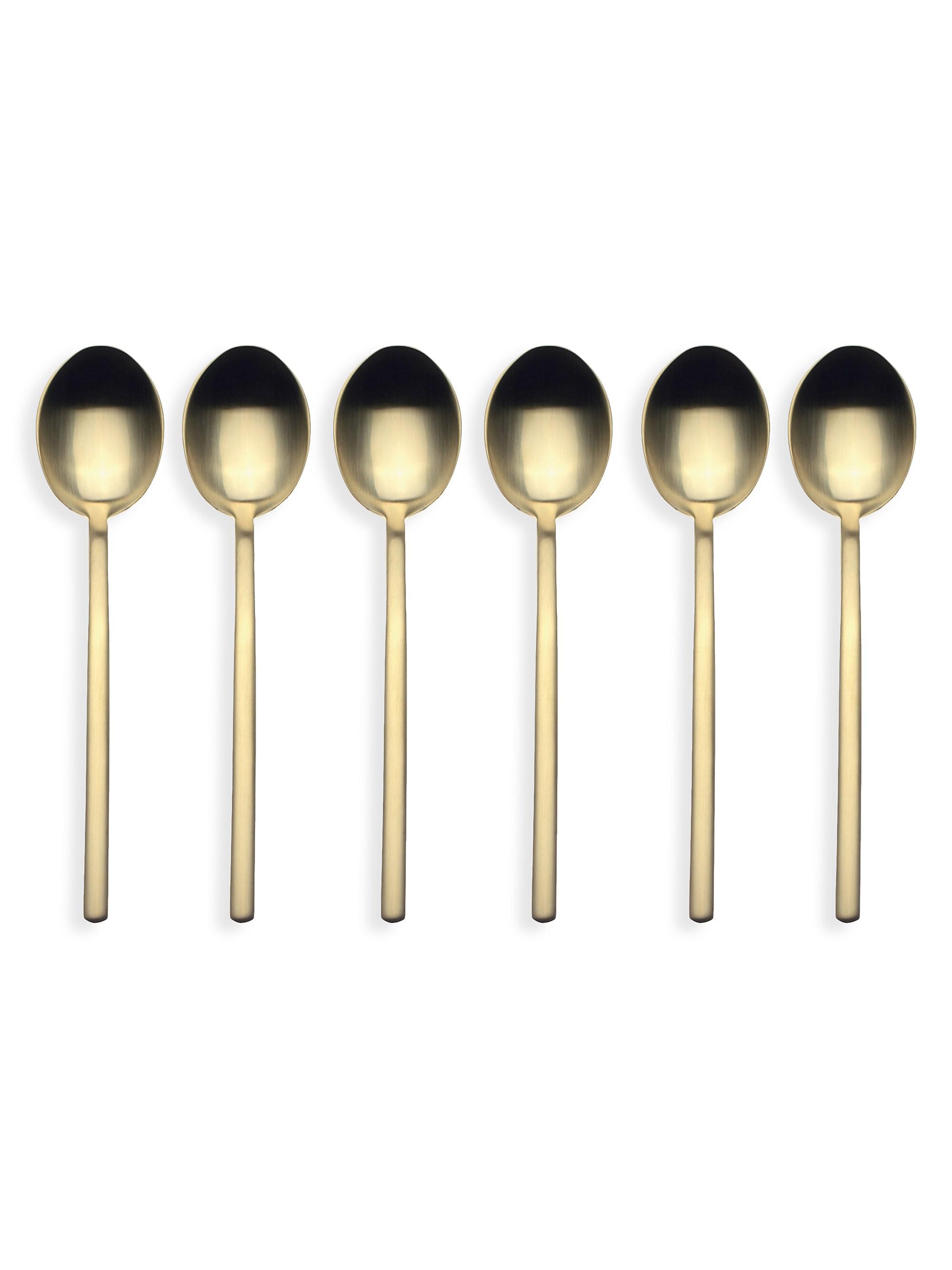 Mepra Due 6-Piece Stainless Steel Coffee Spoon Set