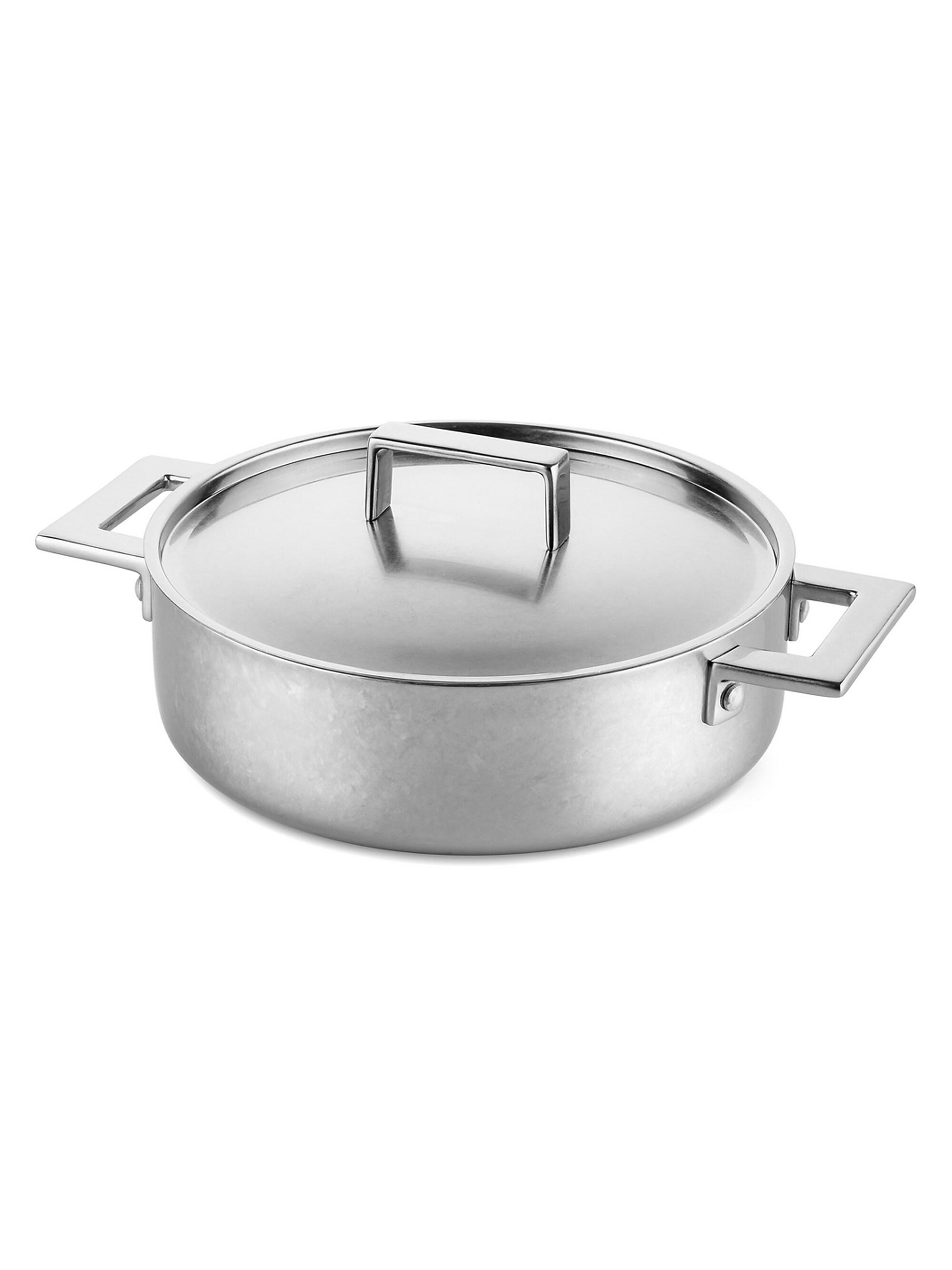 Mepra Attiva Pewter Saute Pan with Lid 11''